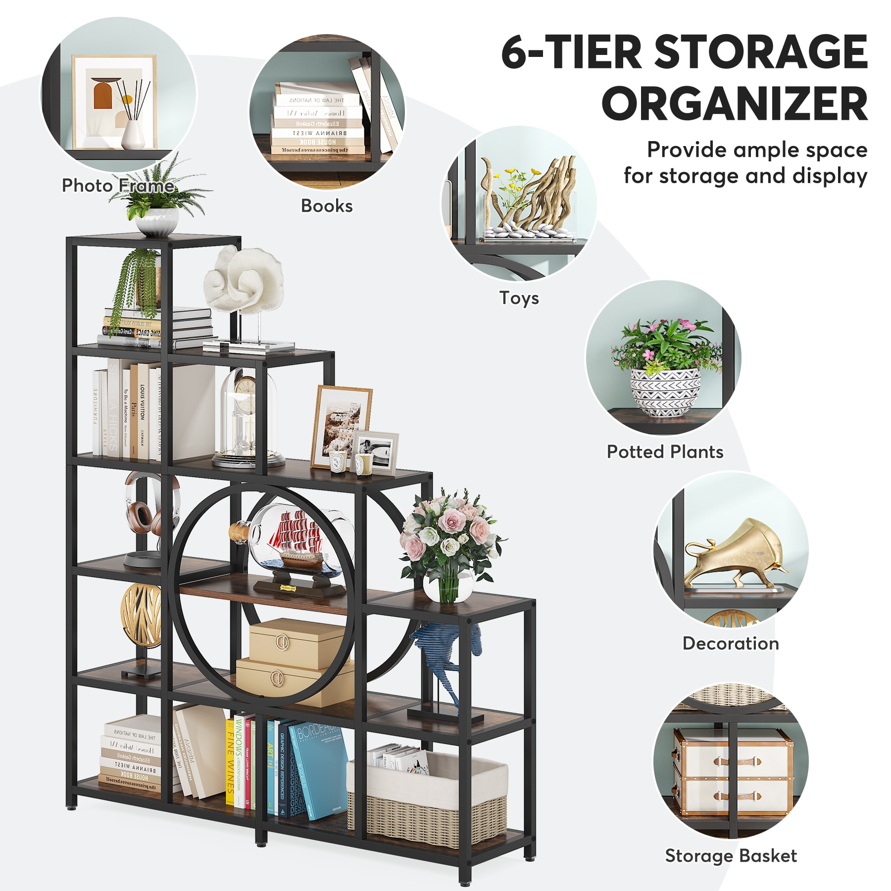 Tribesigns HOGA-C0776 bookcases - View #6