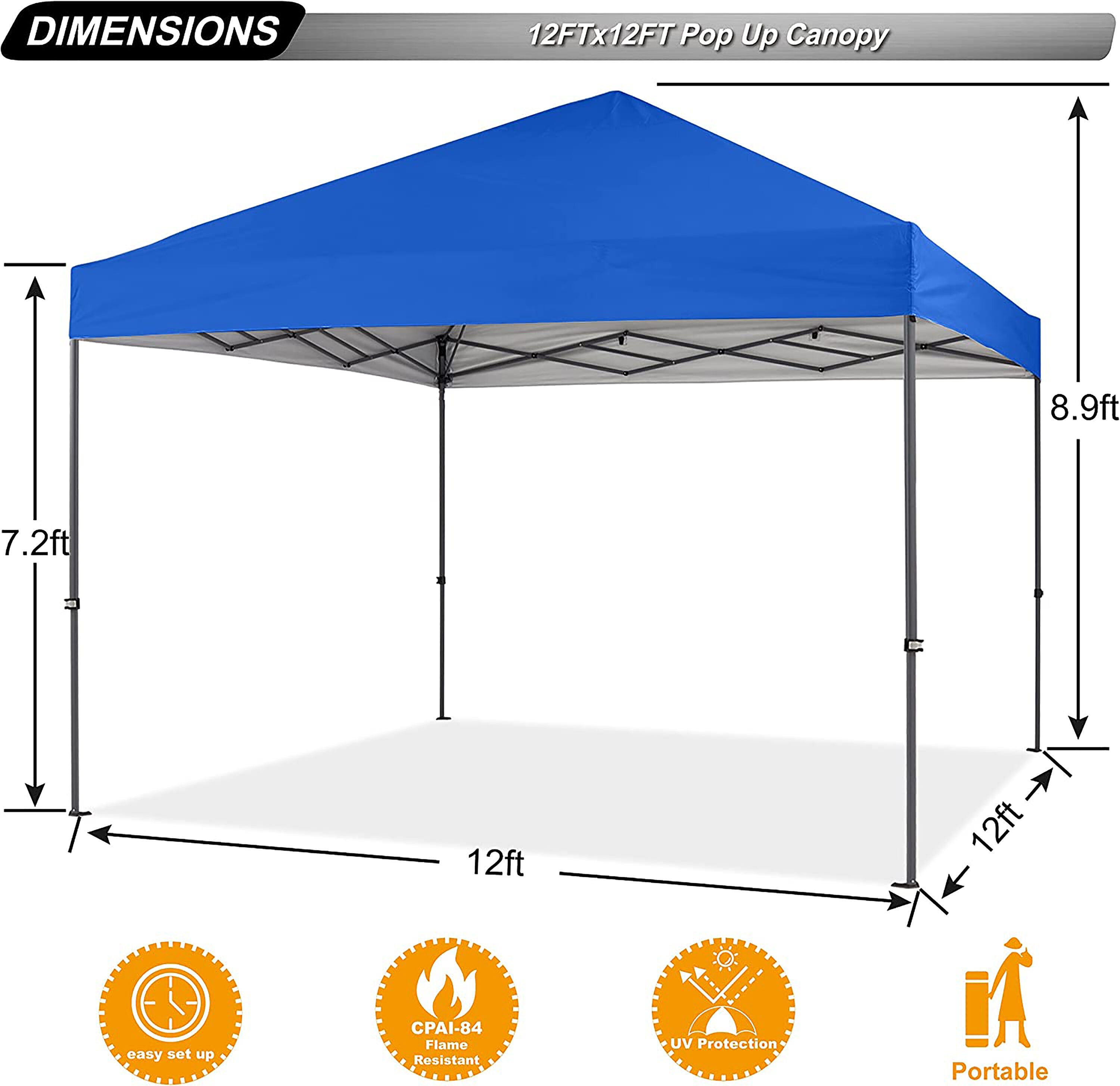 ABCCANOPY 12X12ZXS-BLUE Canopies-Sl - View #4
