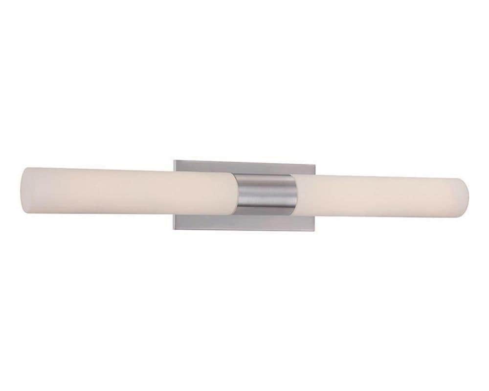 dweLED WS-7230-30-BN Elementum 30-in 1 -Light Brushed Nickel Integrated LED Transitional Vanity light