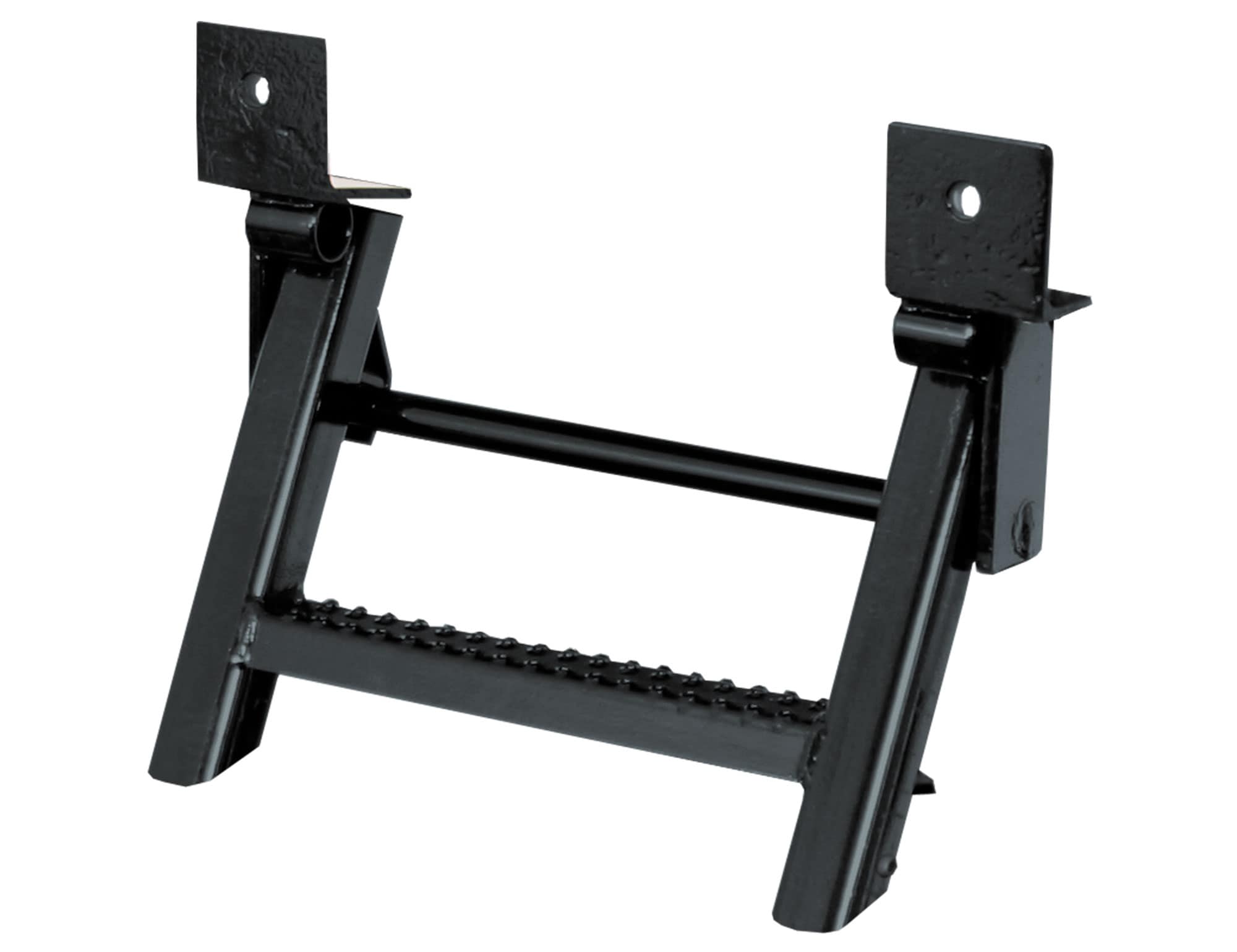Buyers Products RS1 1-rung Black Retractable Truck Step with Nonslip Tread- 17.38 X 15-in