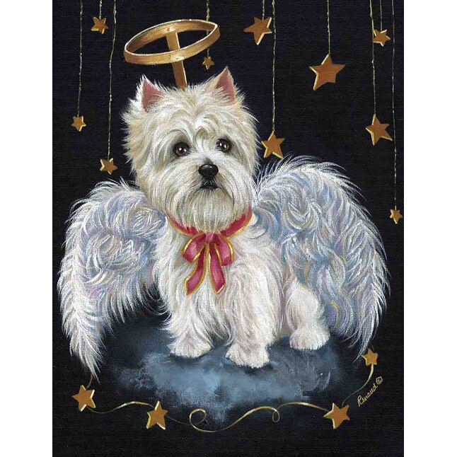 Precious Pet Paintings West Highland Terrier 2.33-ft W x 3.33-ft H Flag ...