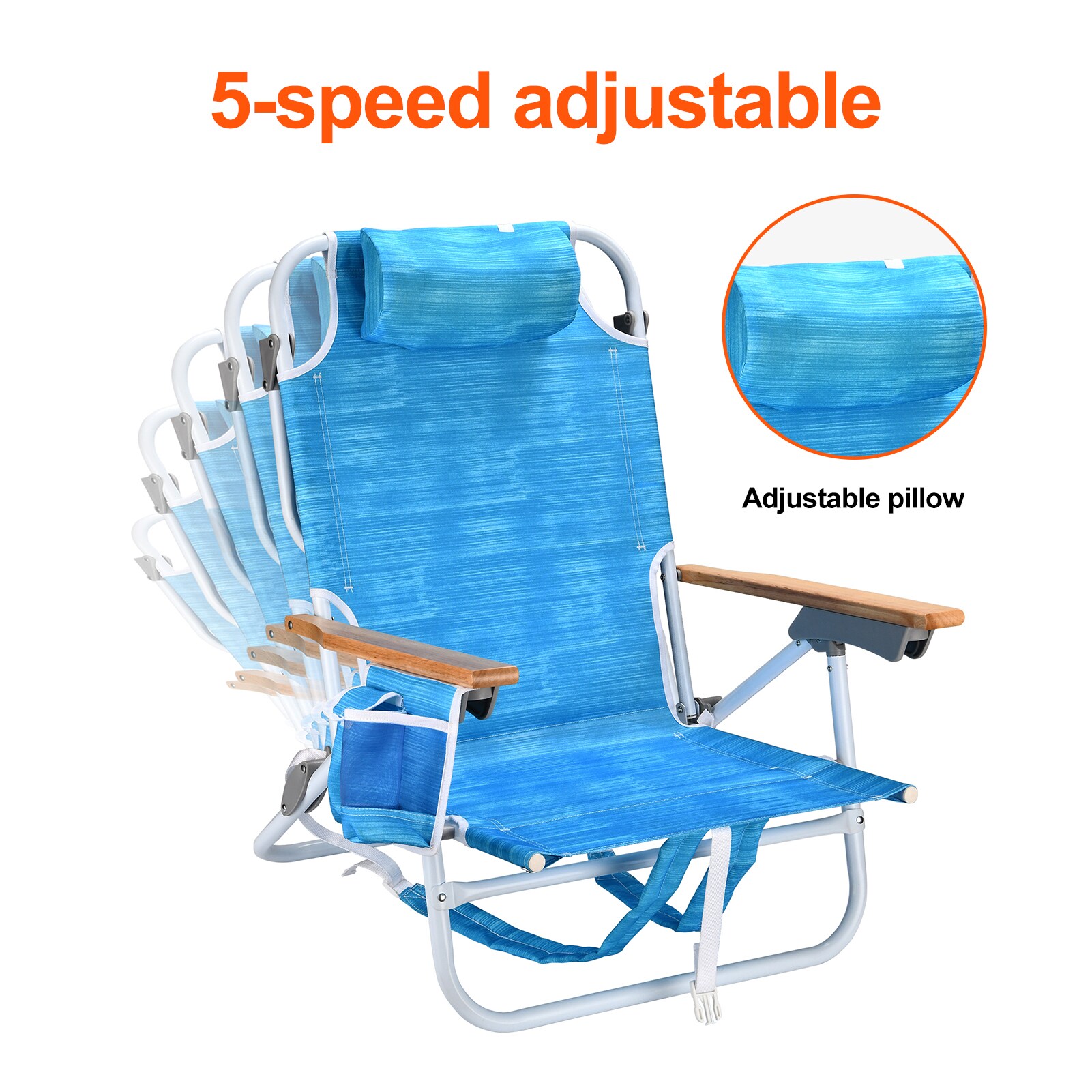 Kahomvis BEACH-QP109-226 Beach-Camping-Chairs - View #6
