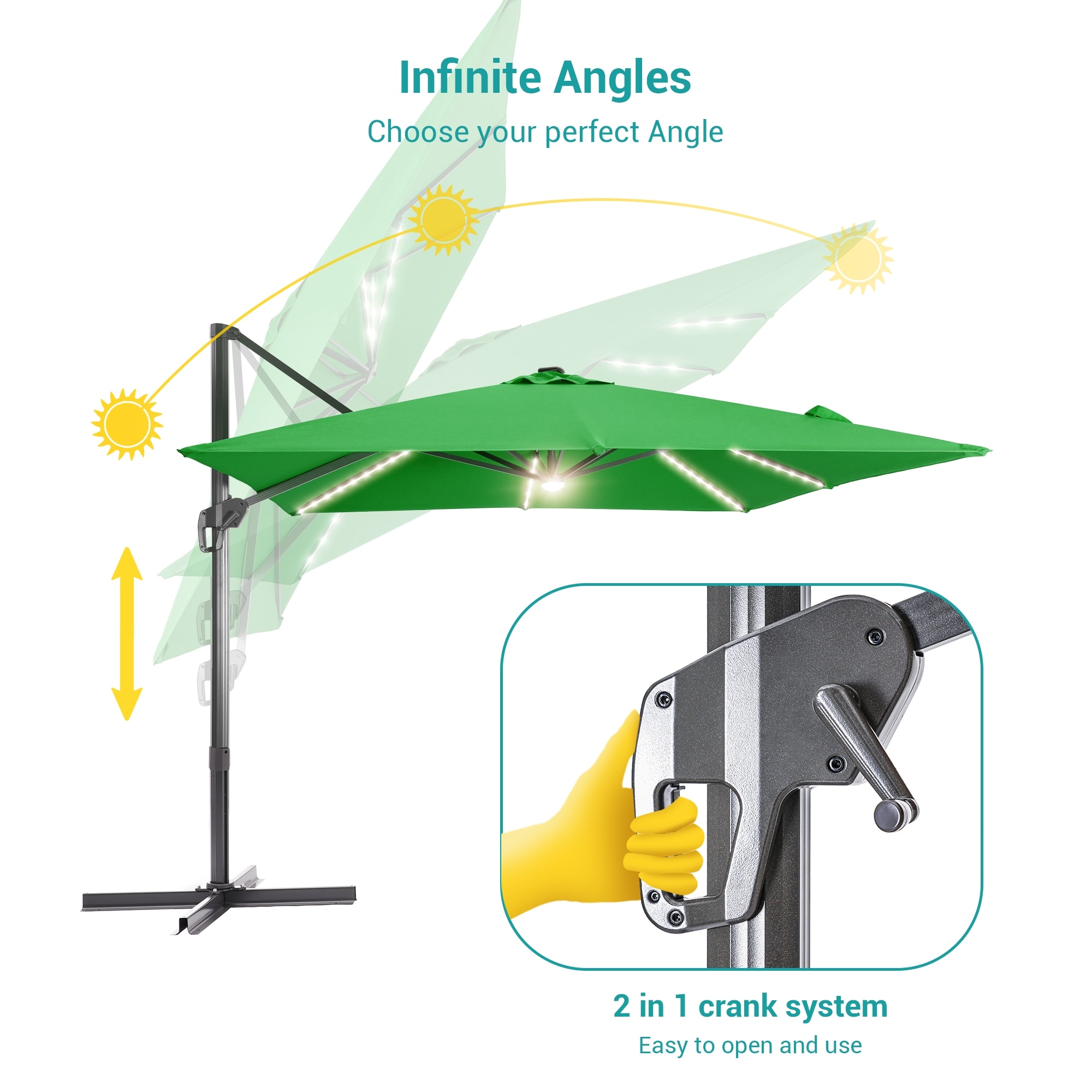 ACEGOSES LW-LED1010-KG Umbrellas-2 - View #3