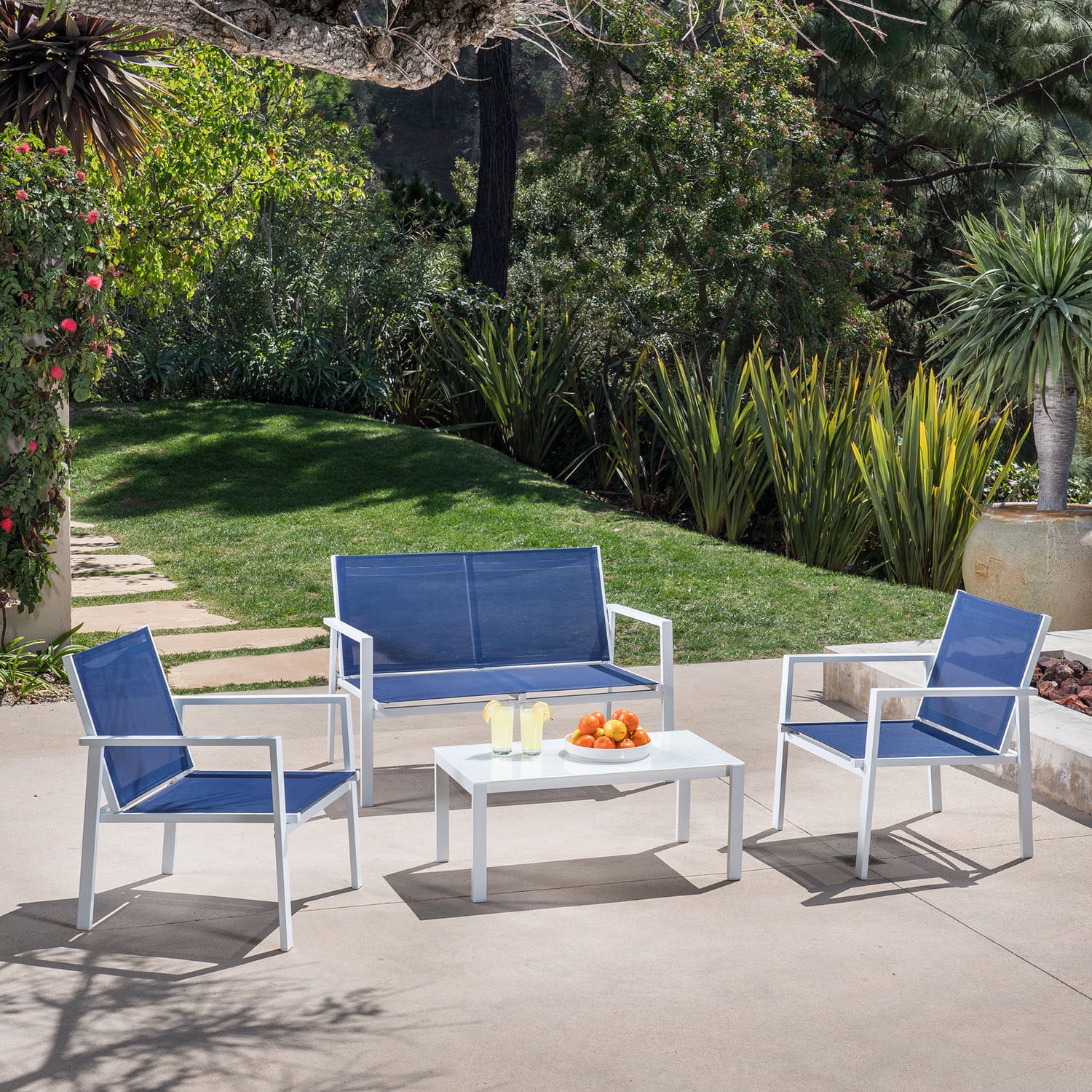 Hanover NAPLES4PC-WN Patio-Conversation-Sets - View #10