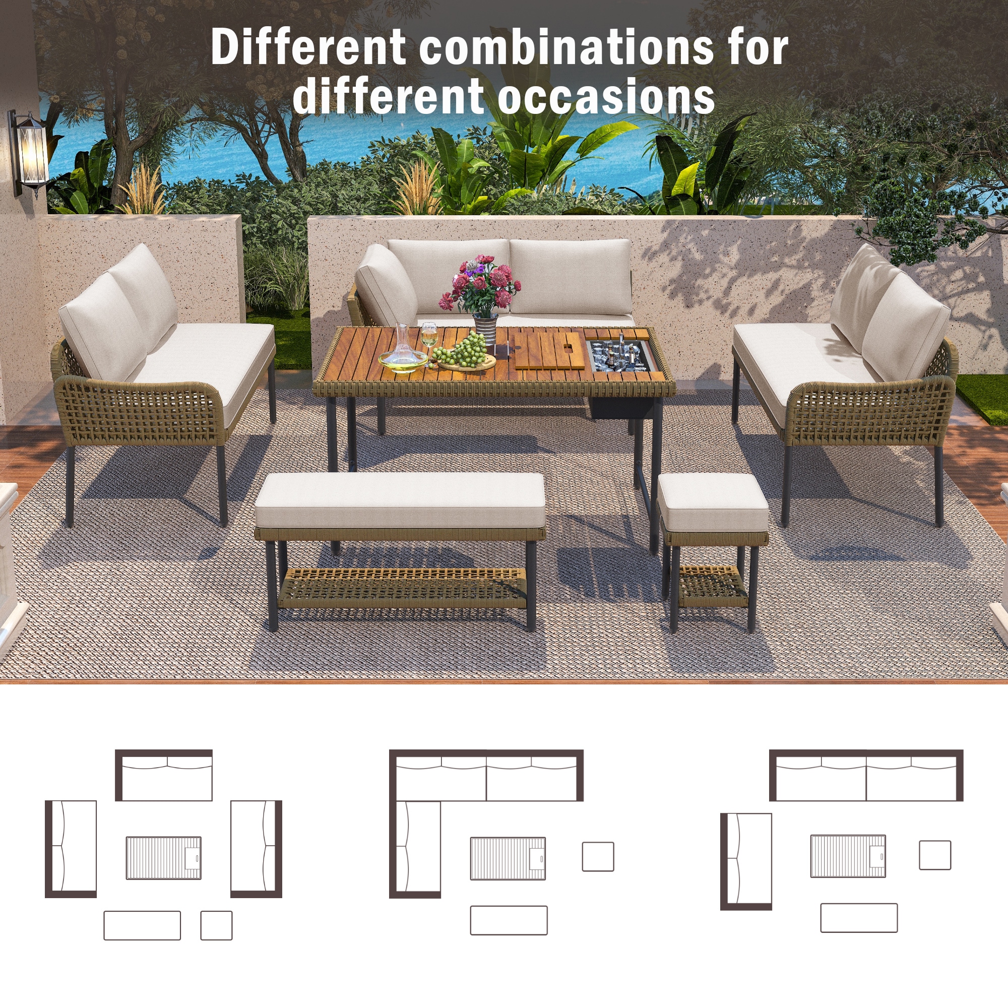 Dimakai DK-US-78AAA Patio-Conversation-Sets - View #9