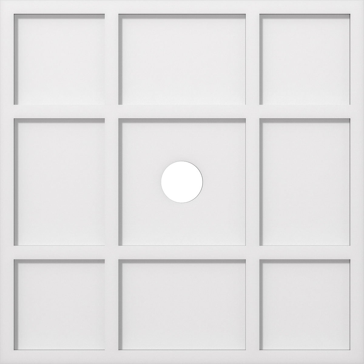 Ekena Millwork CMP26RK-03000 Rubik 26-in W x 26-in L Contemporary PVC Whole Ceiling Medallion