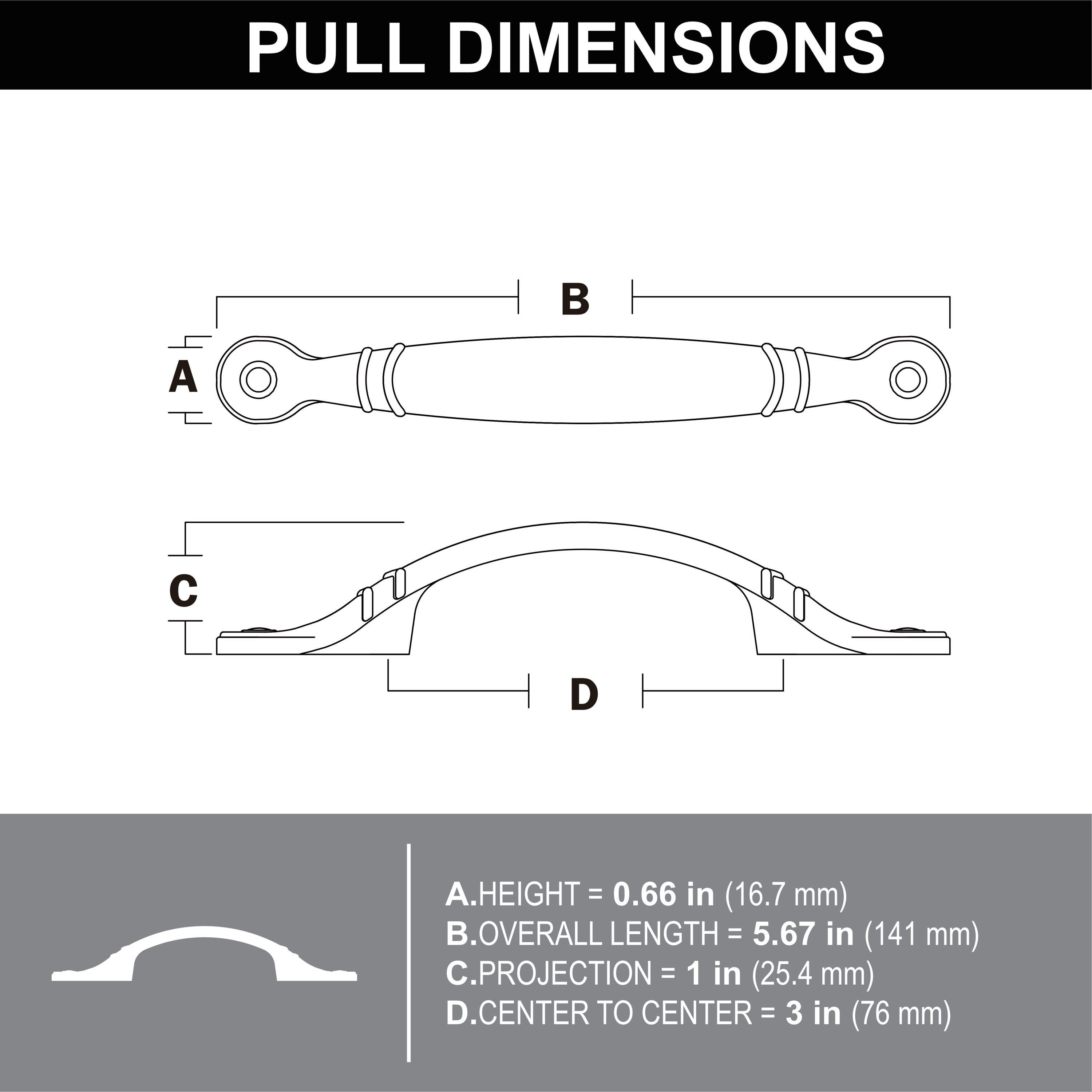 allen + roth DMZ-21936-76-ORB Cabinet-Pulls - View #5