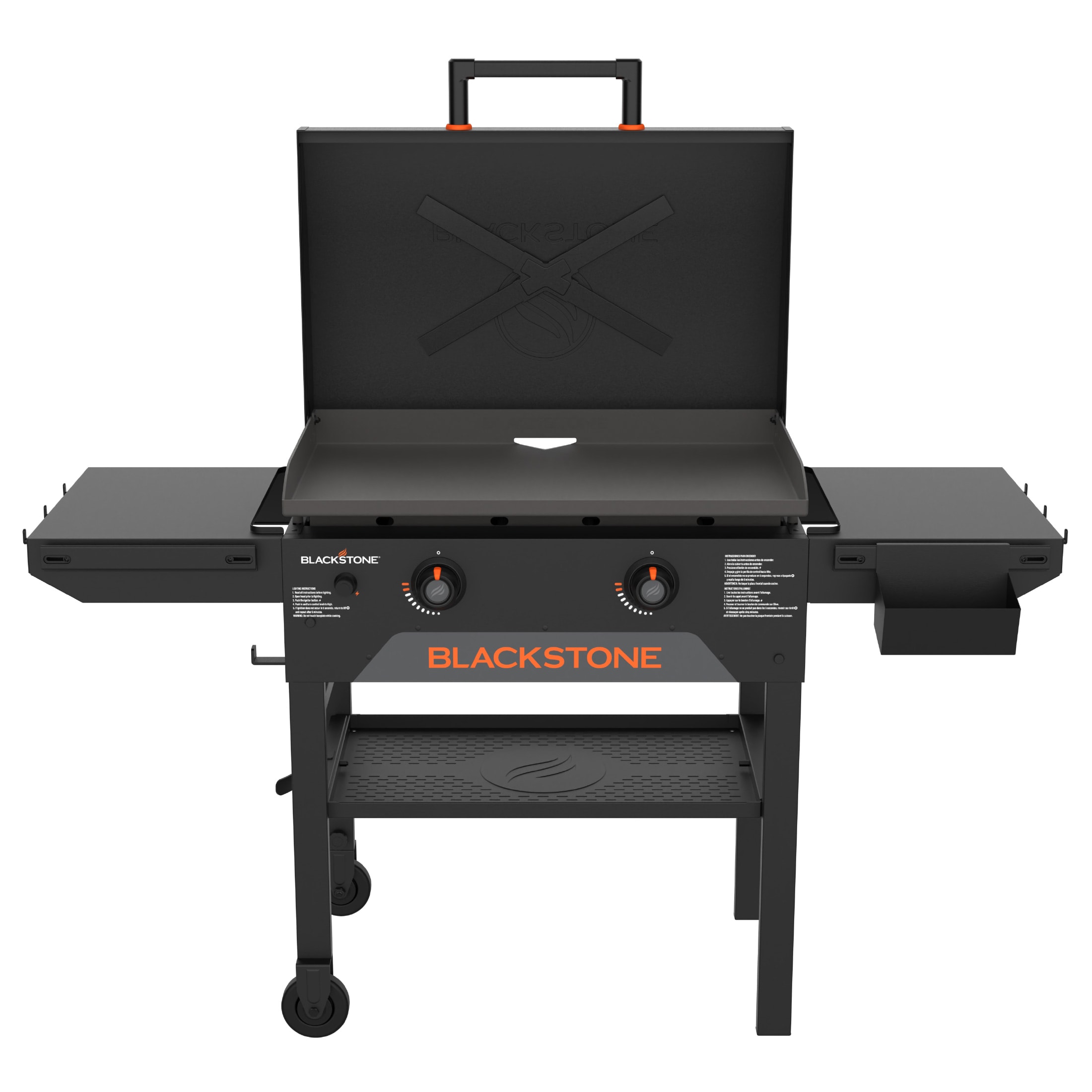 Blackstone 28 Original Omnivore Griddle with Hood 2 Burner Liquid Propane Flat Top Grill in the Flat Top Grills department at Lowes