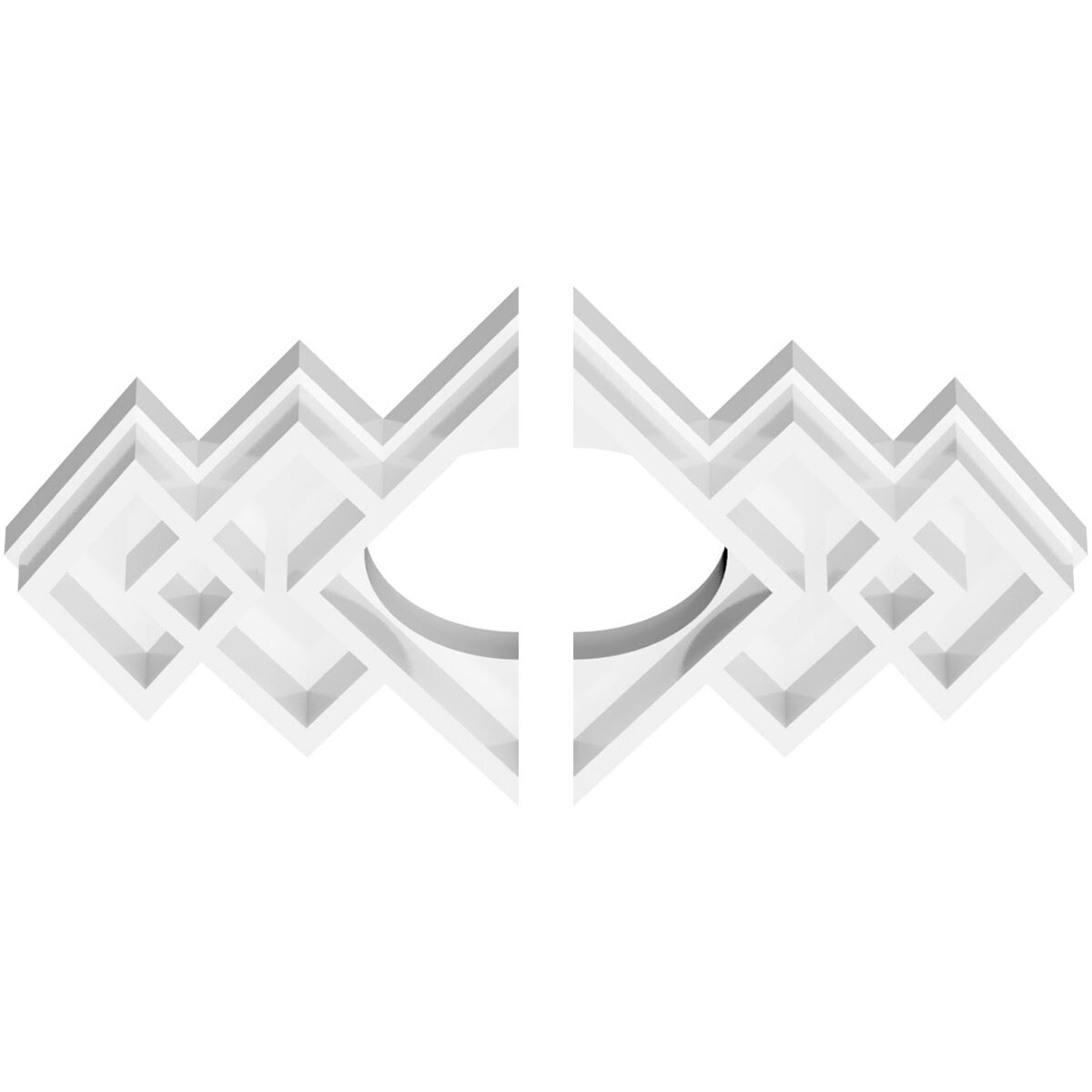 Ekena Millwork CMP10X6ZE2-03000 Ceiling-Medallions - View #2