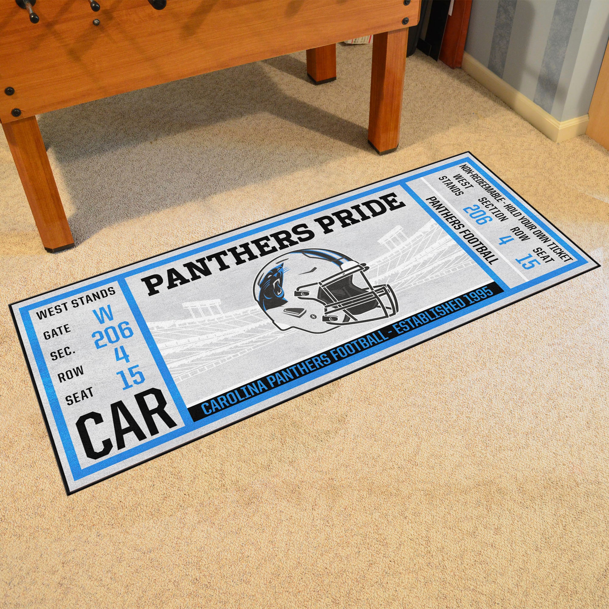 Fan Mats NFL Jacksonville Jaguars Ticket Runner