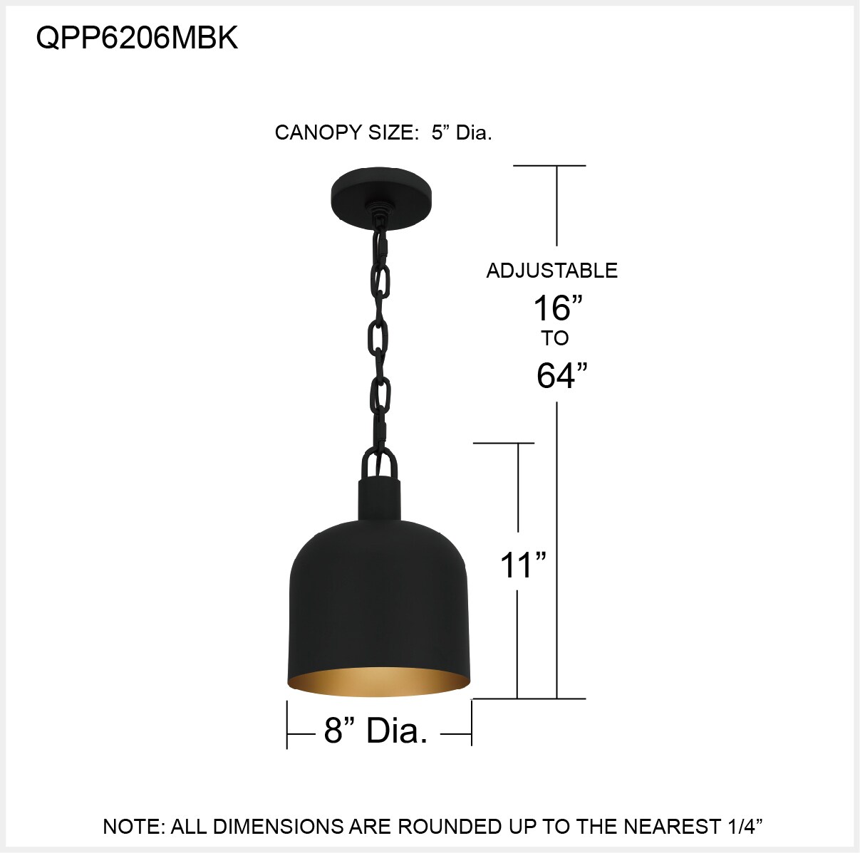 Quoizel QPP6206MBK Pendant-Lights - View #5