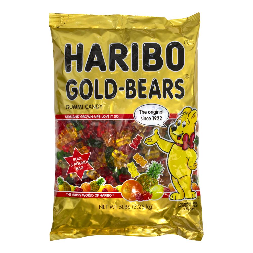 Haribo Gold-Bears Gummi Candy Orange, Strawberry, Pineapple, Lemon,  Raspberry