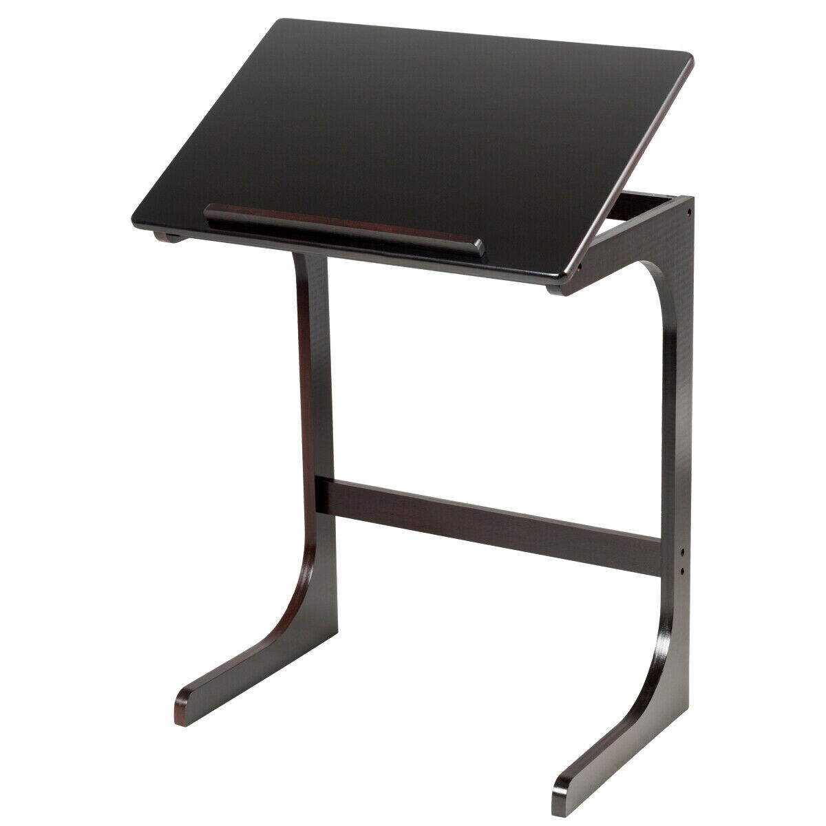 CASAINC WF-HW63922BN-LA End table 16-in W x 27.5-in H Black Wood Modern End Table Fully Assembled