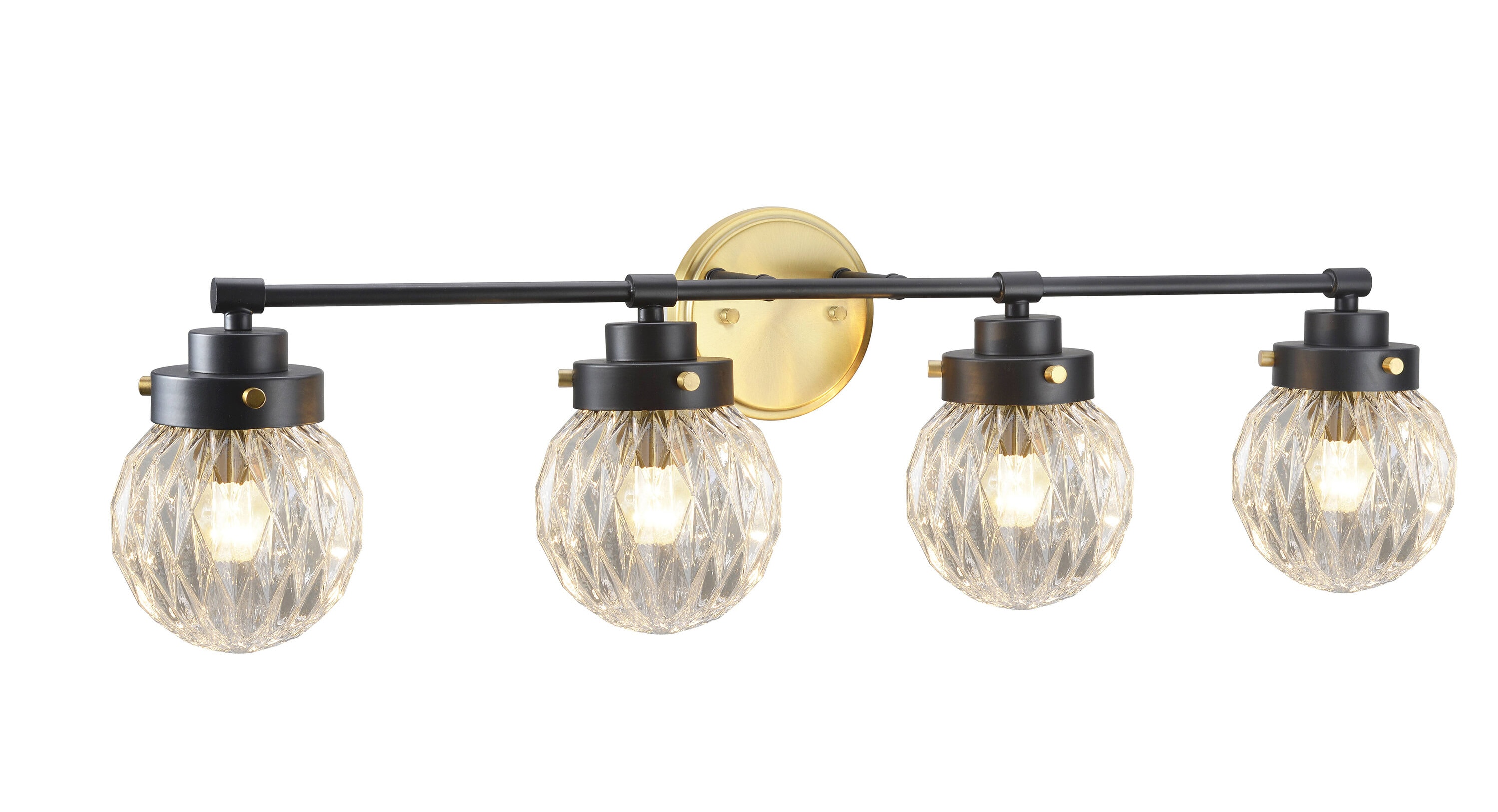 Aspen Creative Corporation 62278 32-in 4 -Light Gold Transitional Vanity light