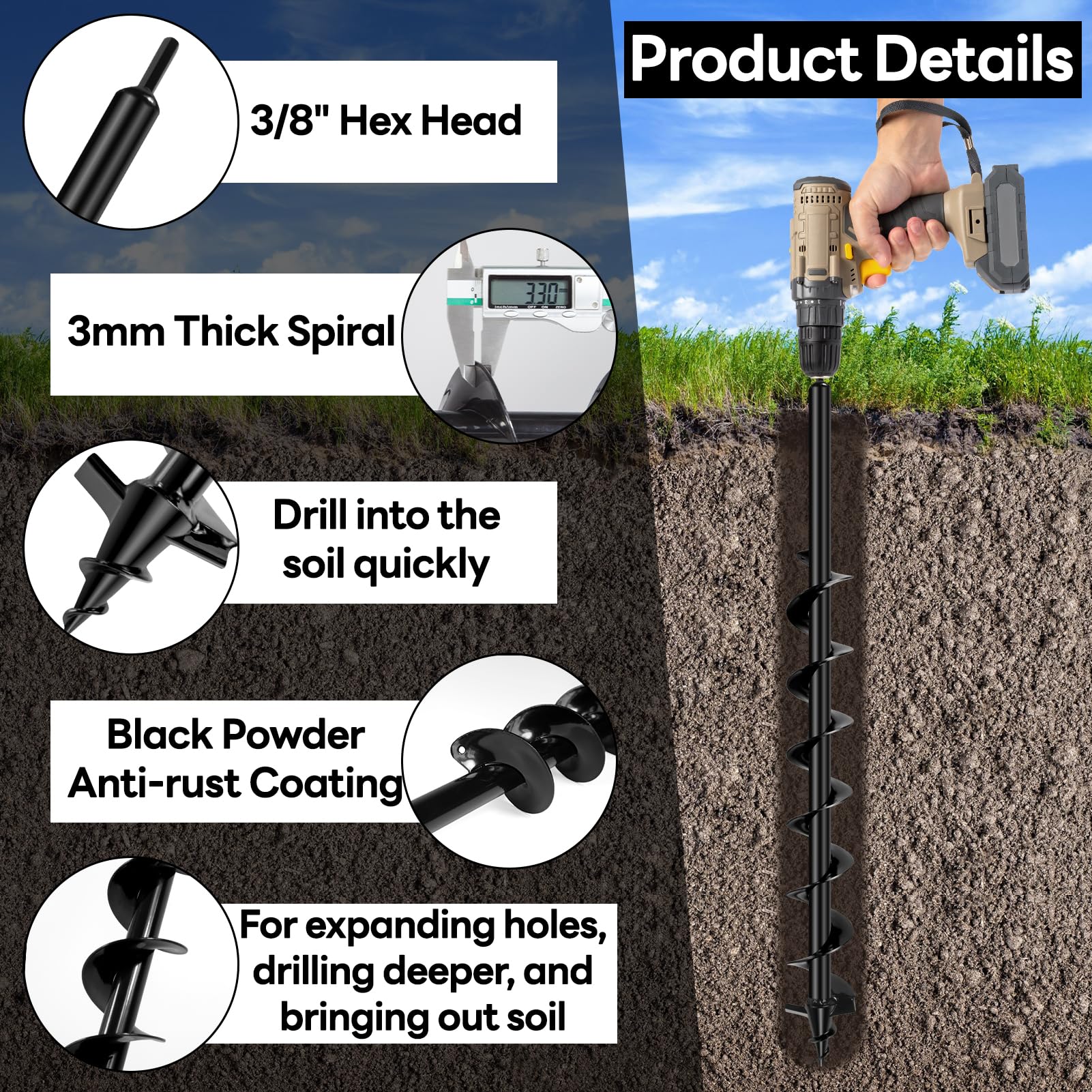 SenQWFa LDC0819C551 Auger-Bits - View #3