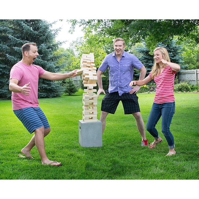 Tumbling Tower Games to Enjoy Fun Lawn Stacking Block – Large