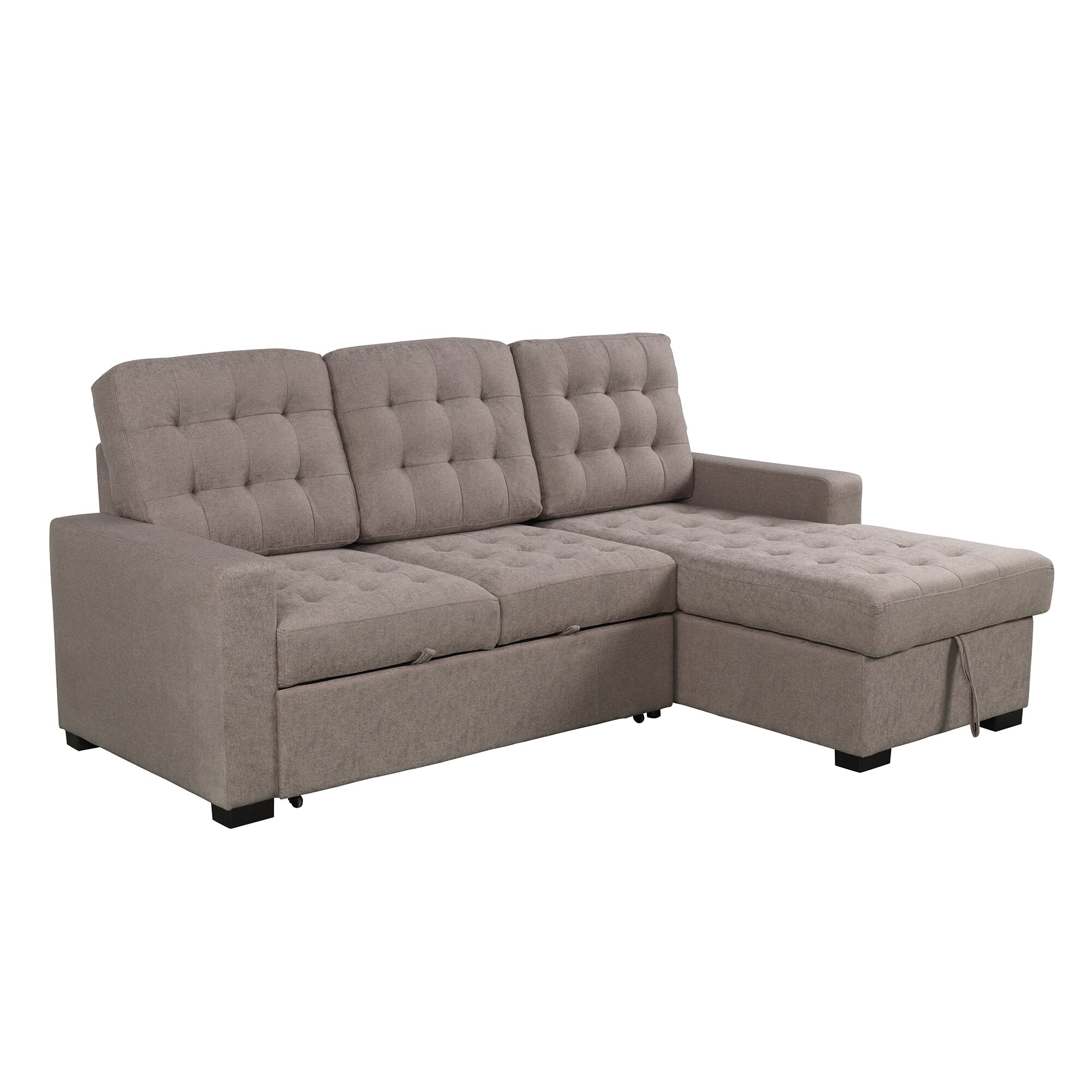 CASAINC Modern 2-Piece Linen Brown Living Room Set at Lowes.com