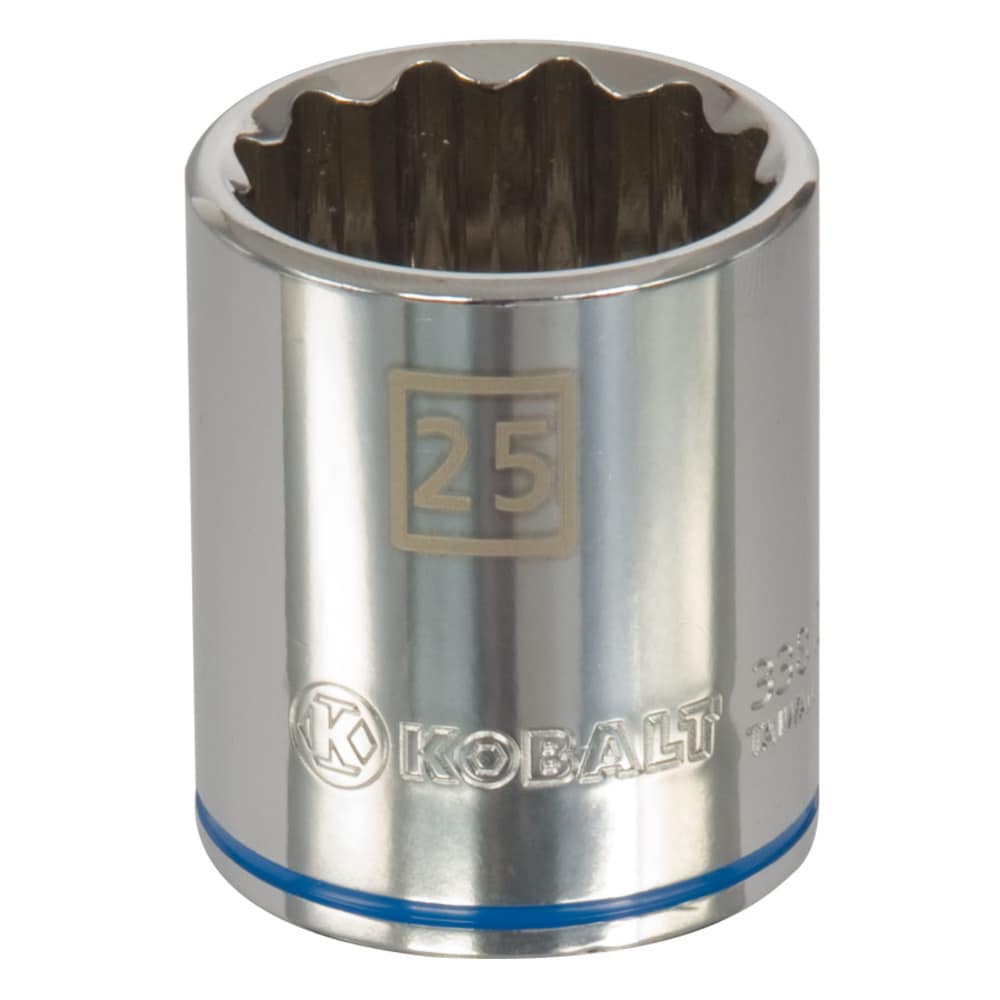 Kobalt 85296 1/2-in Drive Metric 25mm Shallow Socket