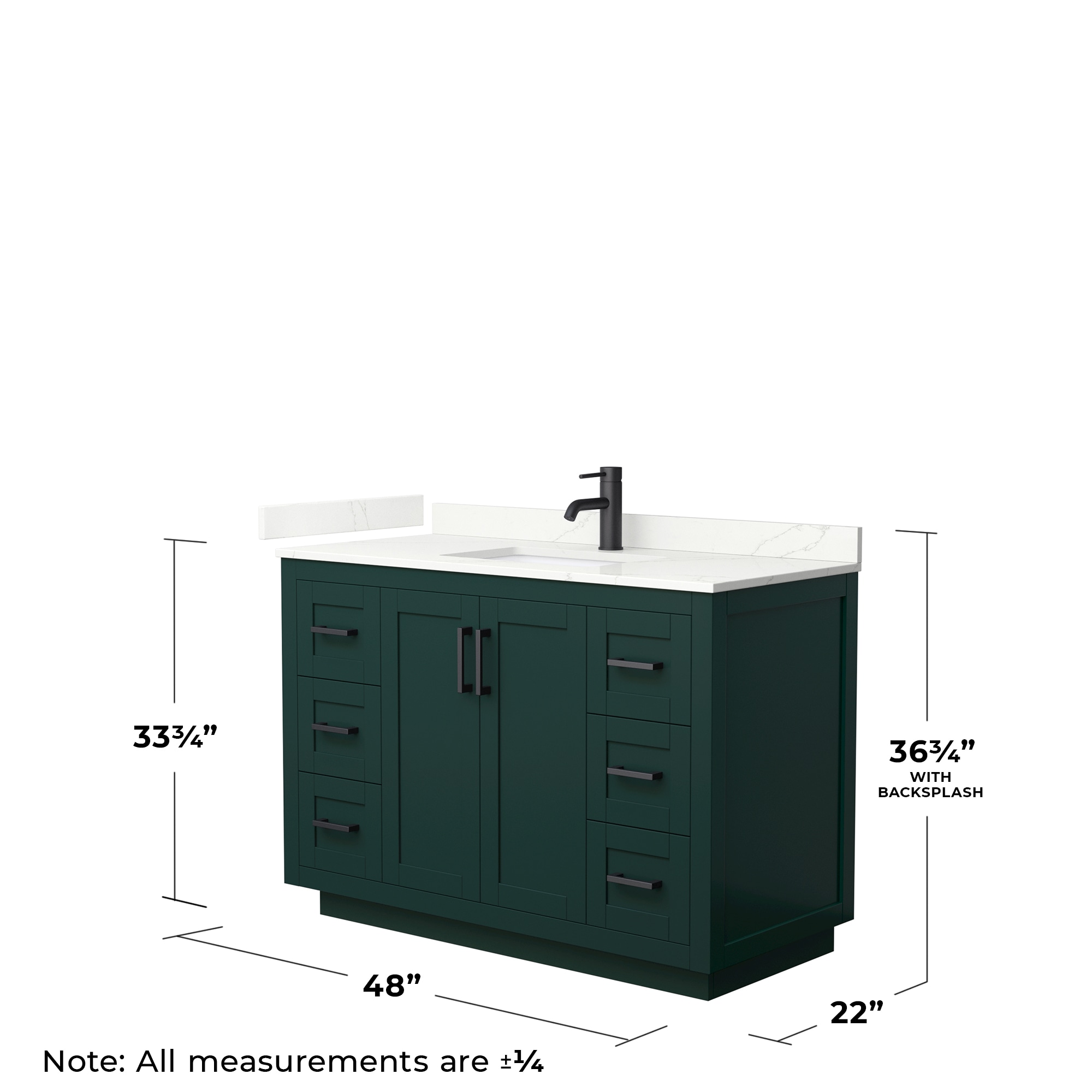 Wyndham Collection WCF292948SGKGTUNSMXX Bath-Vanity-Combo - View #5