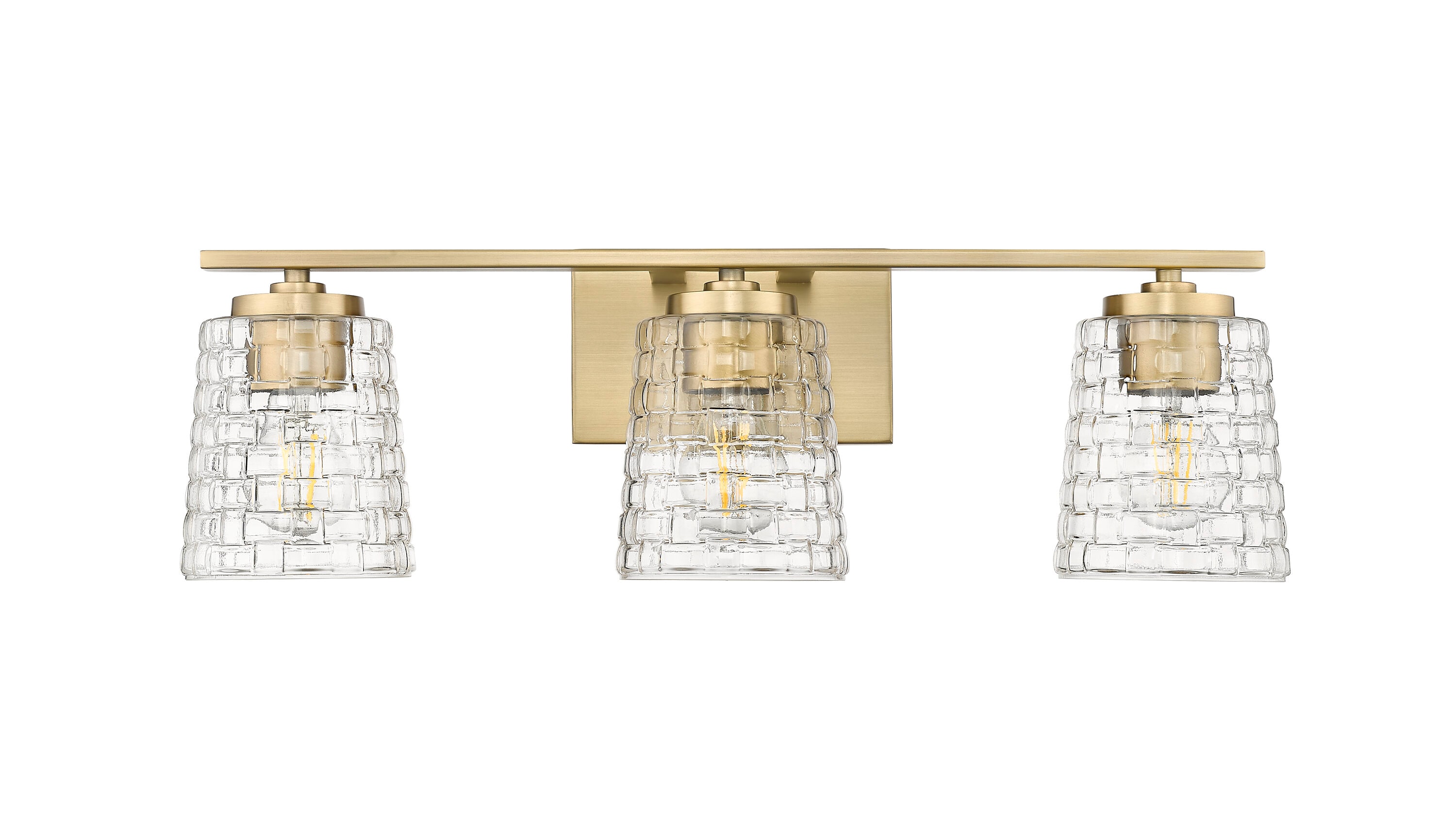 Millennium Lighting 22103-VB Saben 23-in 3 -Light Brushed Brass Modern/contemporary Vanity light