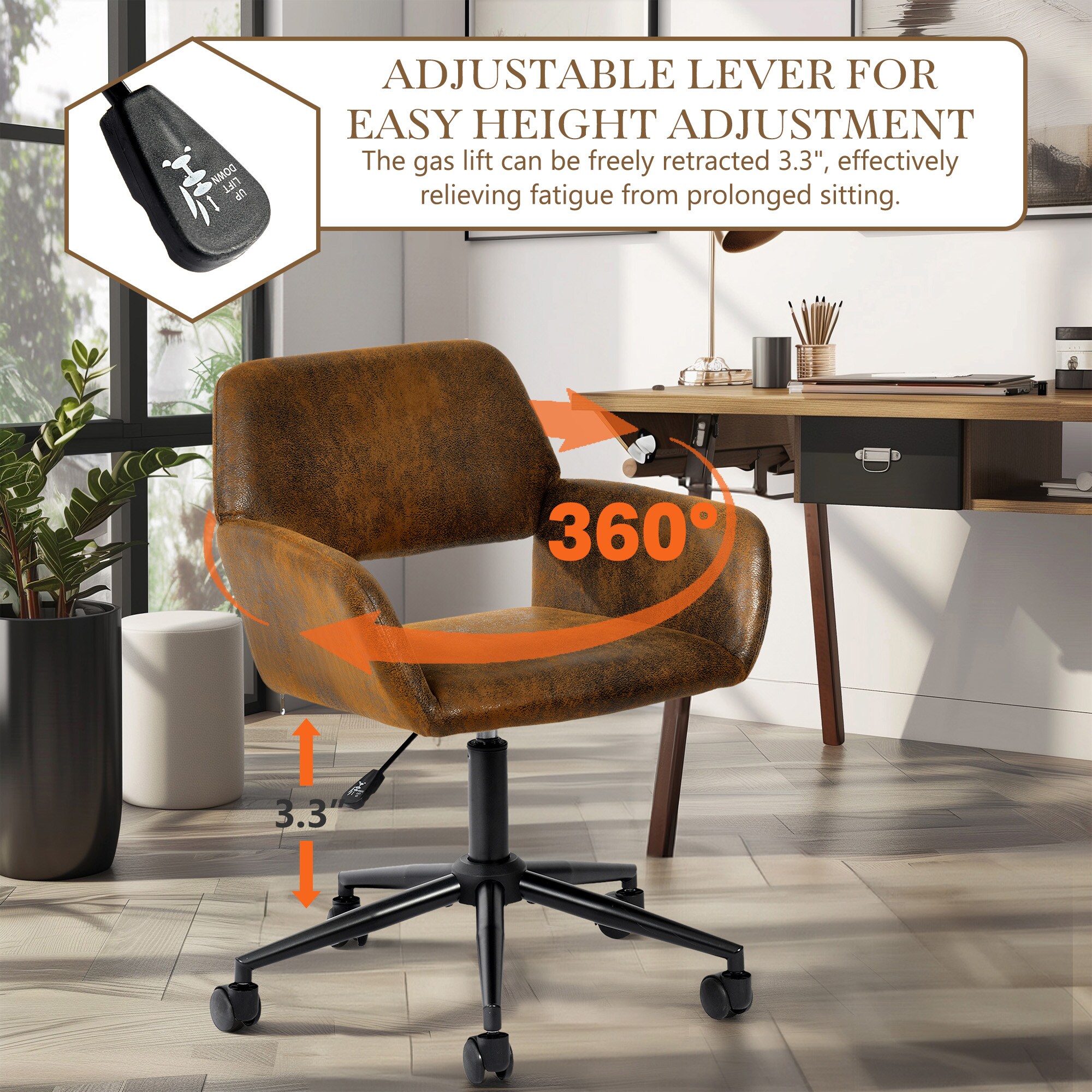 Homy Casa ROSV SUEDE chairs - View #6