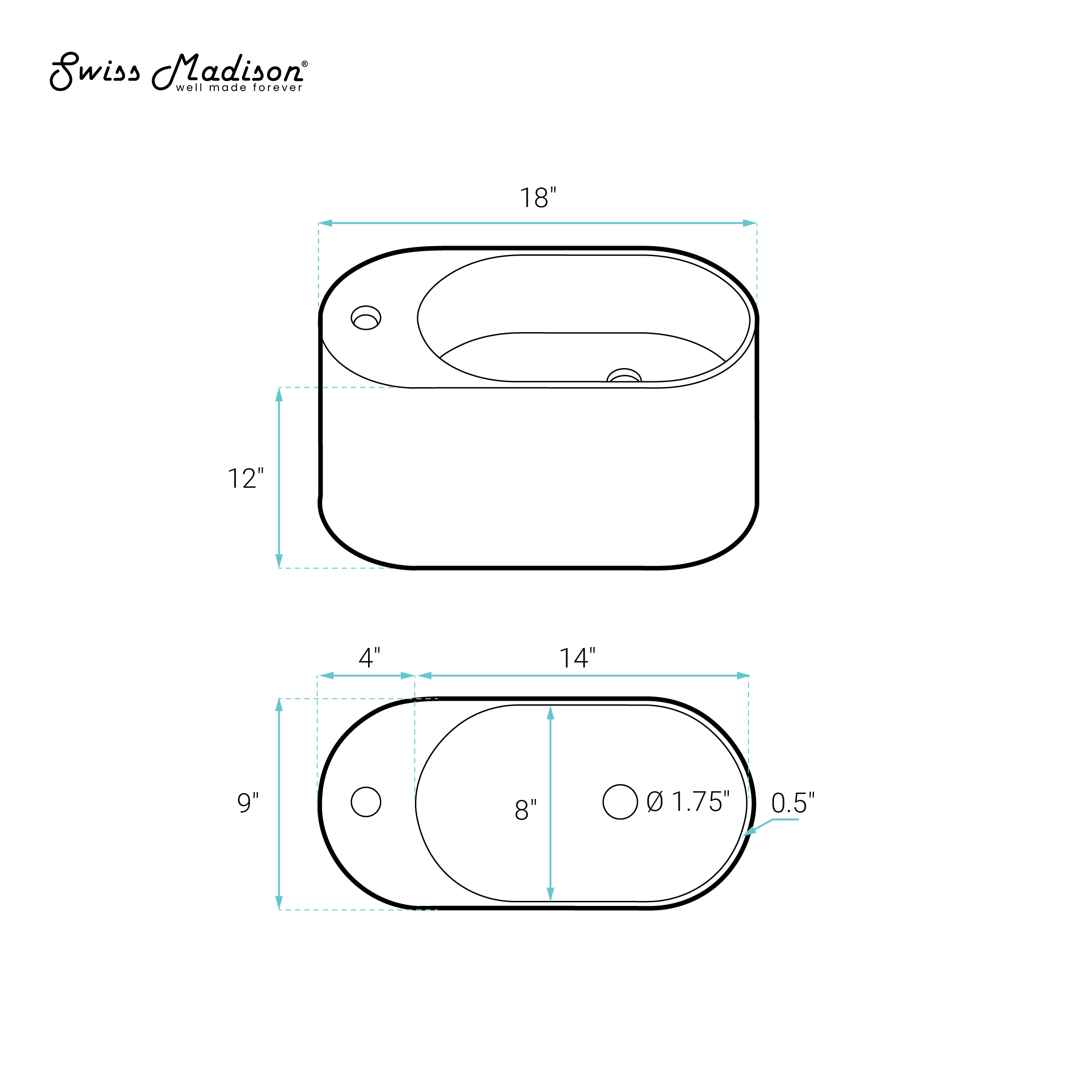 Swiss Madison SM-25-WSARE02MW Bath-Sink - View #6