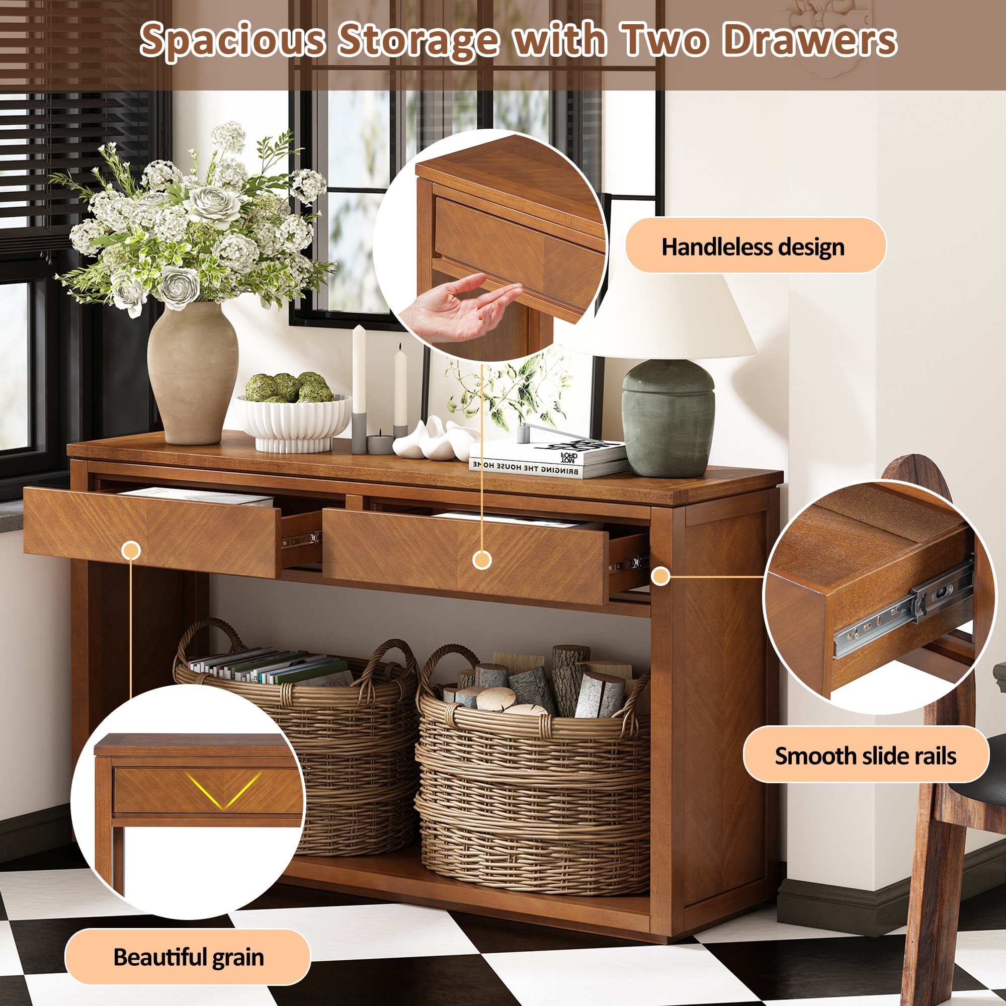 Oaks Decor OA715P096H Console-Sofa-Tables - View #7