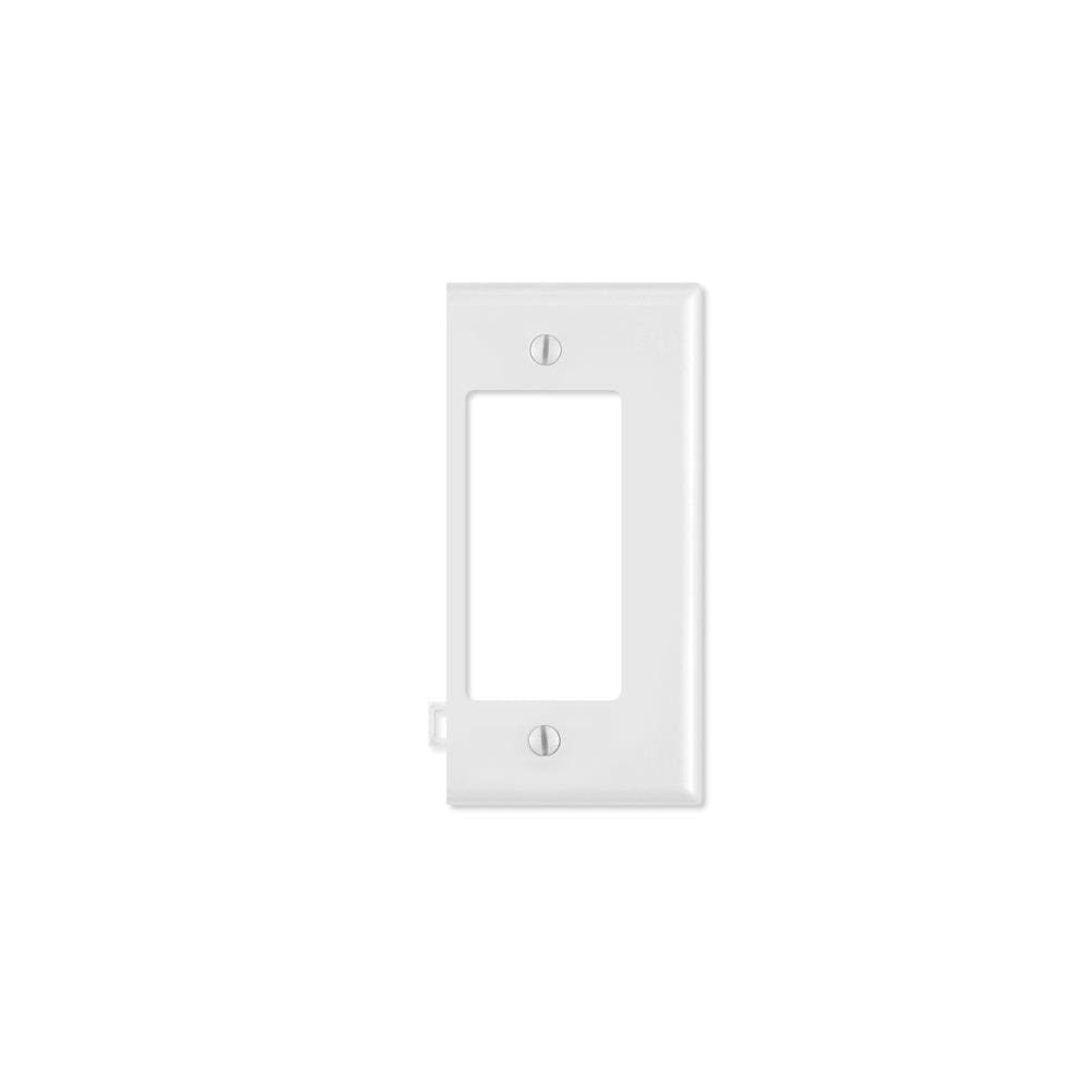 Leviton HMCNT4549  LVPSE26x-LVPSE26W Decora Sectional Wallplate End Section, White