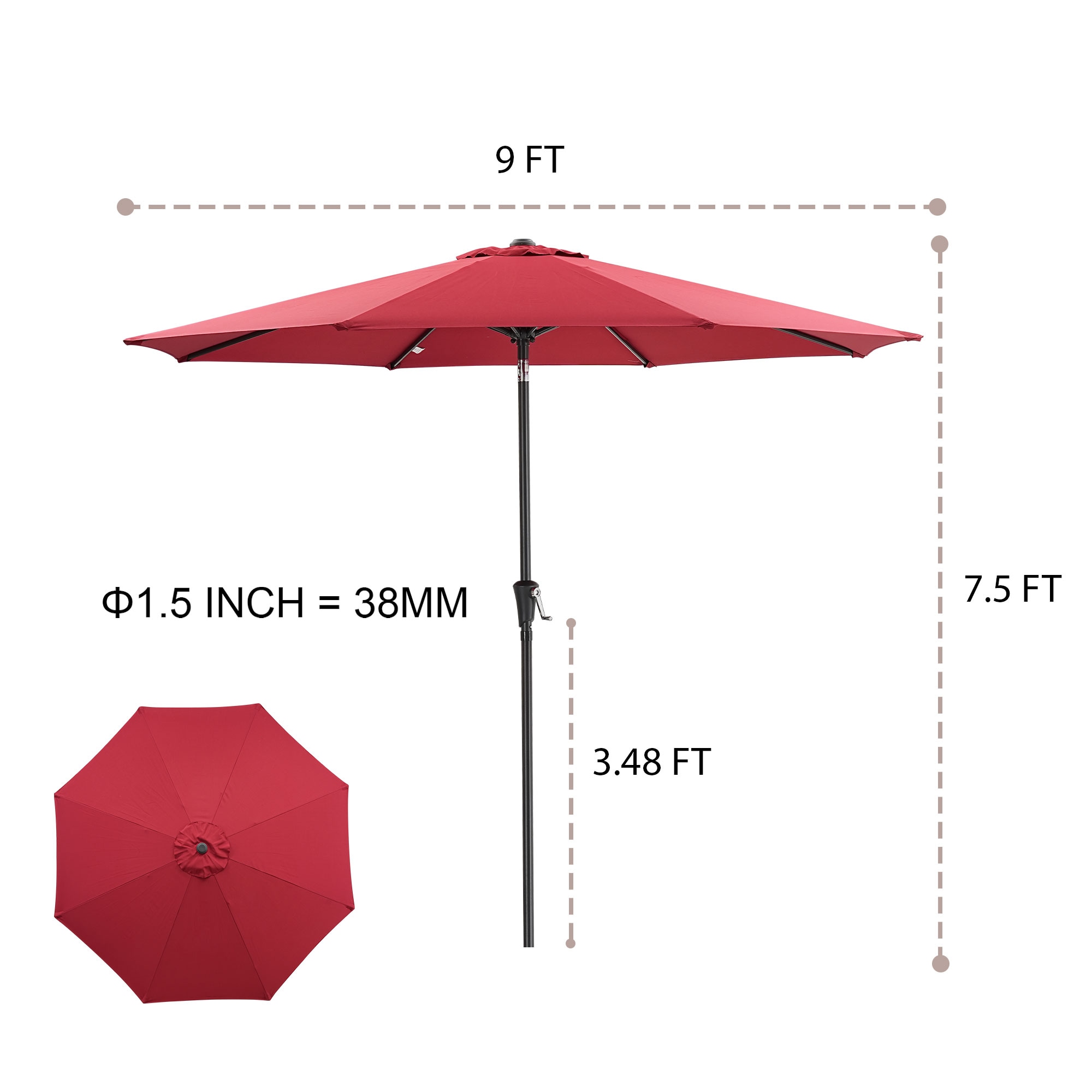 Damerin Z-PU45 Umbrellas-2 - View #4