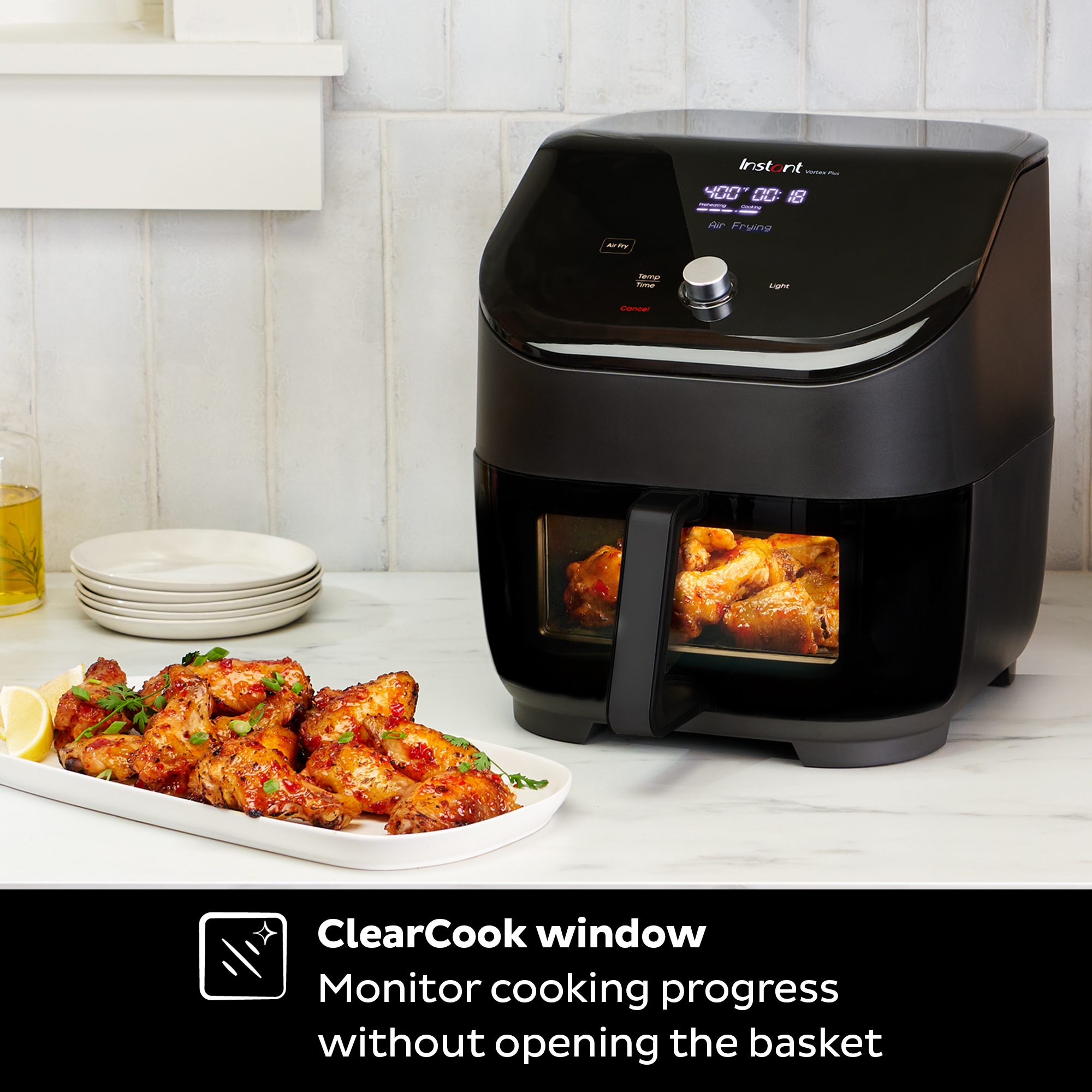 Air Fryer Oven 7 in 1 with Rotisserie, 10 Qt, EvenCrisp Technology