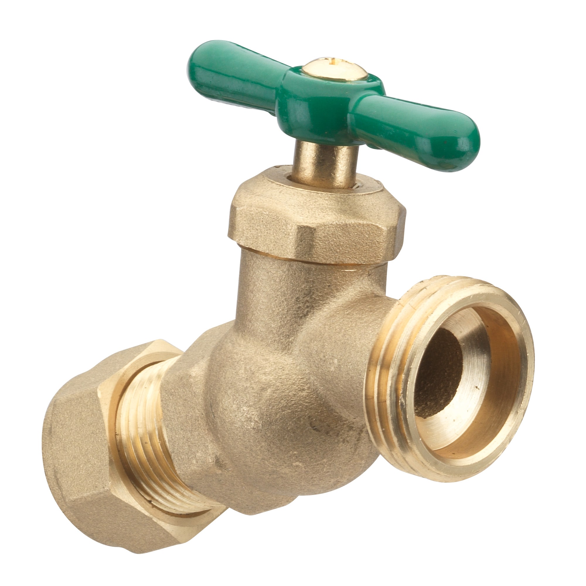 RELIABILT VHNSTDD3RB 2-in L x 3/4-in OD compression Brass Multi turn Hose bibb