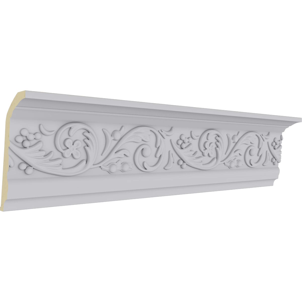 4 3/8"H x 2 3/8"P x 5"F x 94 1/2"L Melchor Crown Moulding
