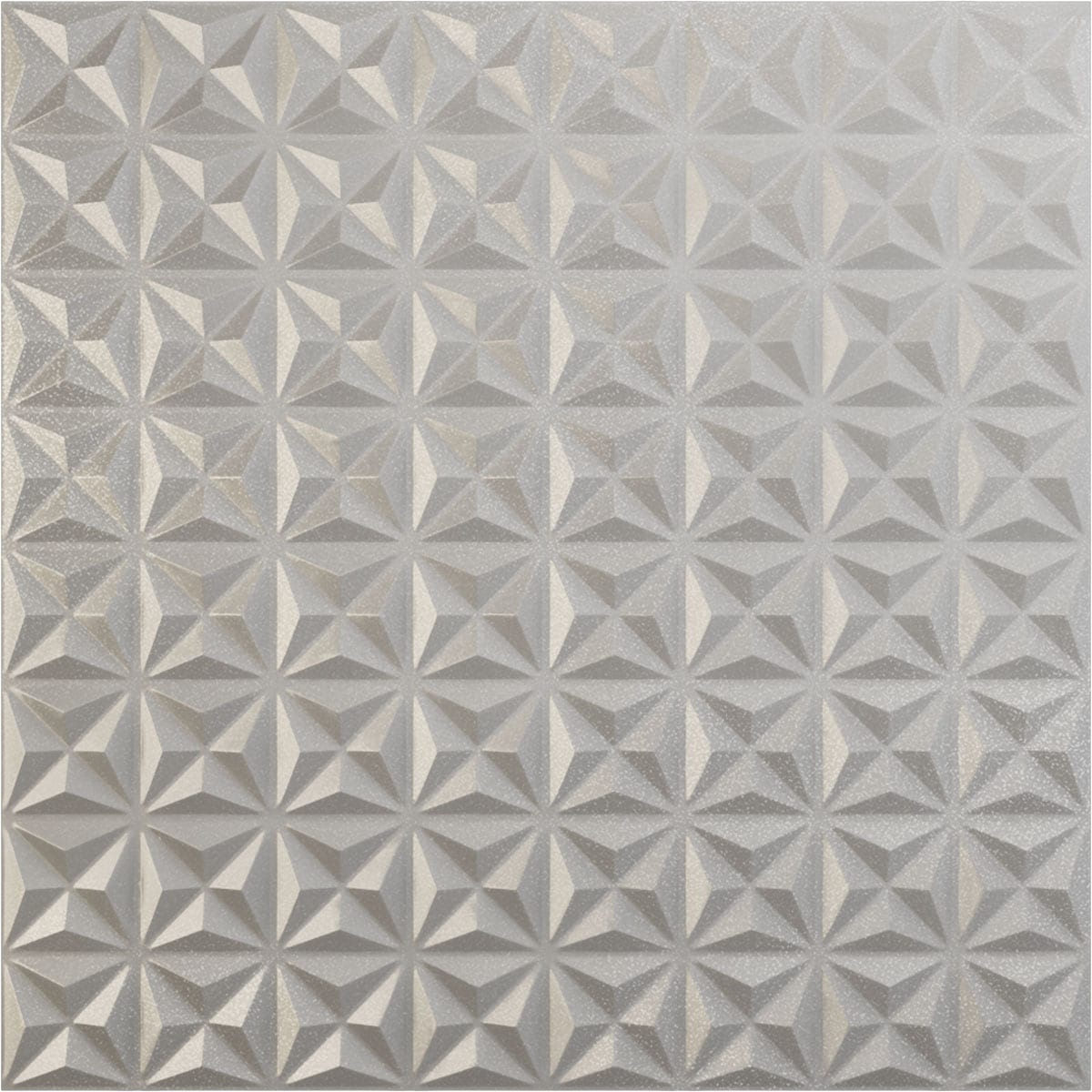 Ekena Millwork WP20X20CIASV-CASE-12 19-5/8-in x 19-5/8-in Embossed Paintable/Stainable Silver PVC Wall Panel ( 12 -Pack, Covers