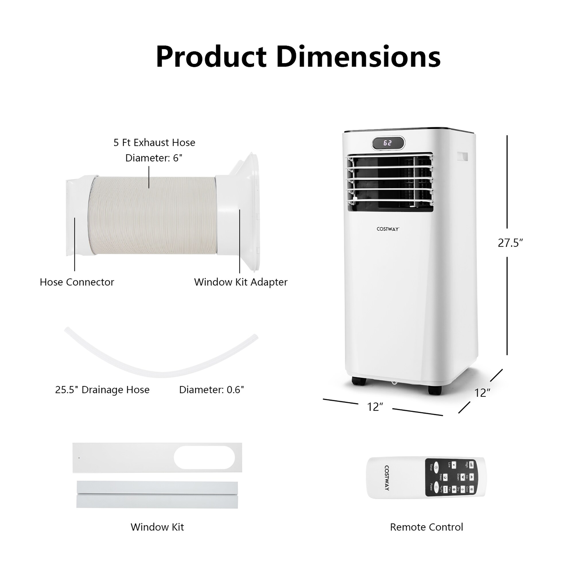 Costway LWS00205 Portable-Air-Conditioners - View #2