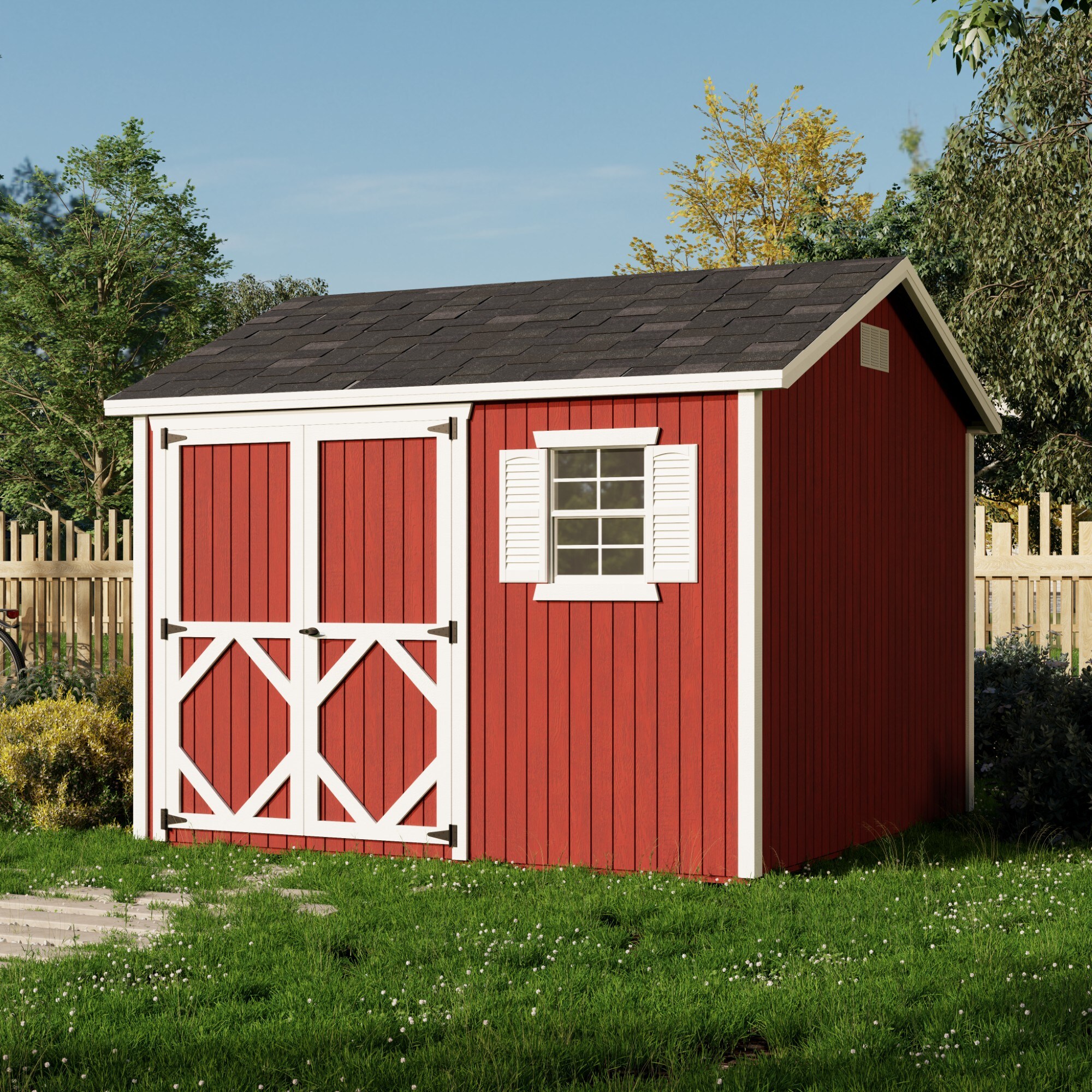 Little Cottage Co 10X10 CWS-PC Wood-Storage-Buildings - View #2