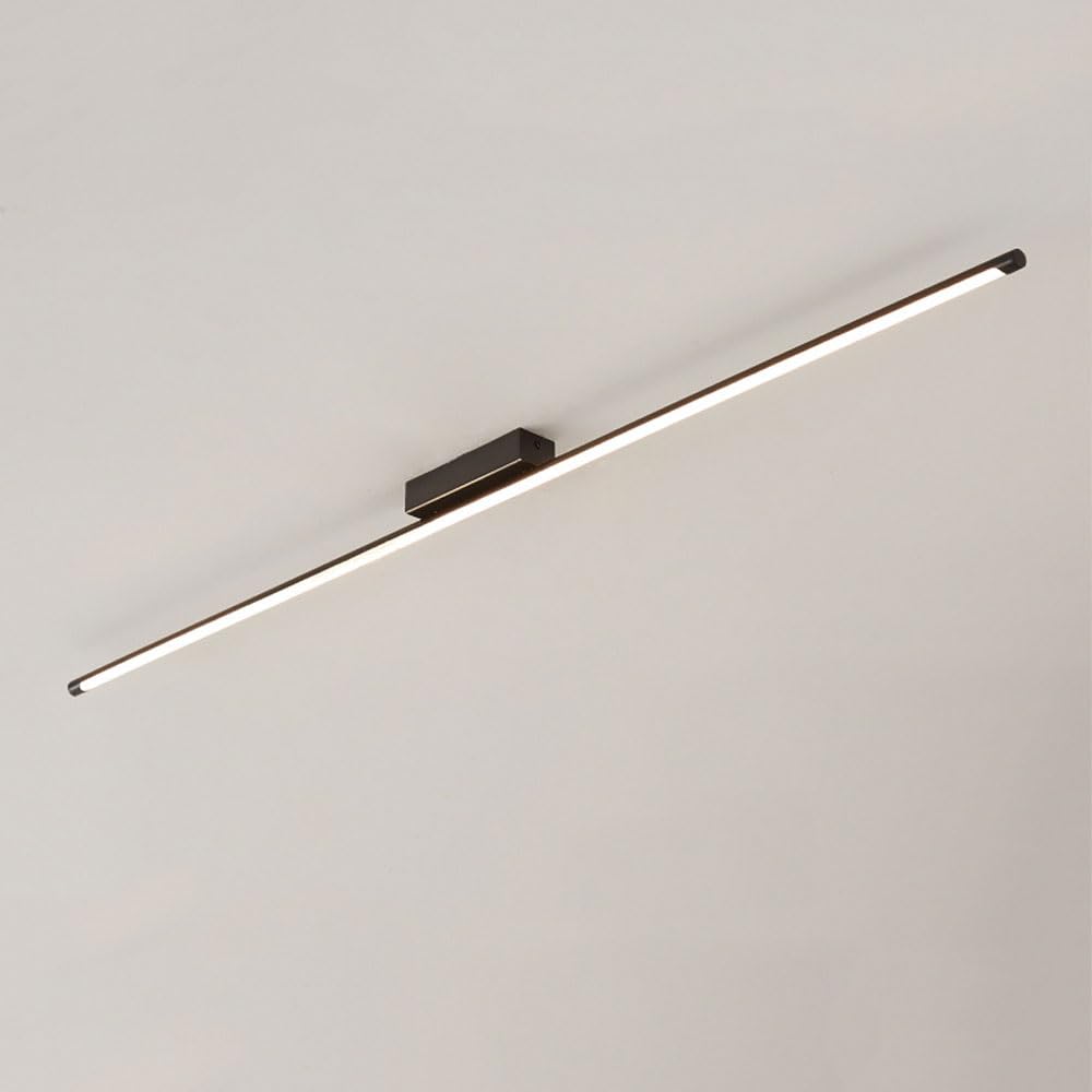 JVFCXXV  Modern LED Linear Ceiling Light Strip Semi Flush Mount Acrylic Chandelier for Dining Kitchen Stairway Corridor Cloakroom