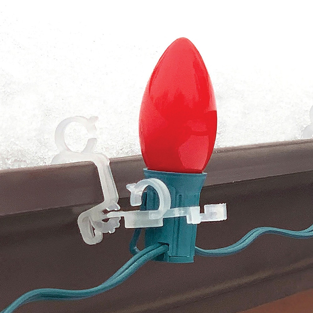 Set of 500ct Clear Gutter & Shingle Christmas Light Clips