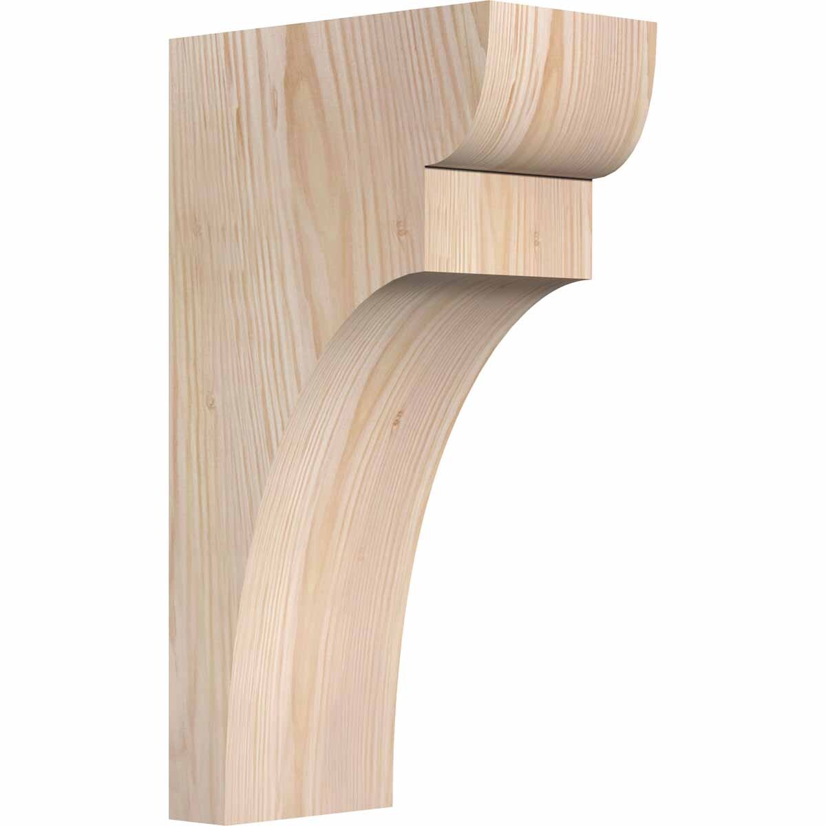 Ekena Millwork COR06X10X18YOR00SDF 5.5-in x 10-in x 18-in Yorktown Unfinished Douglas fir Wood Paintable/Stainable Corbel
