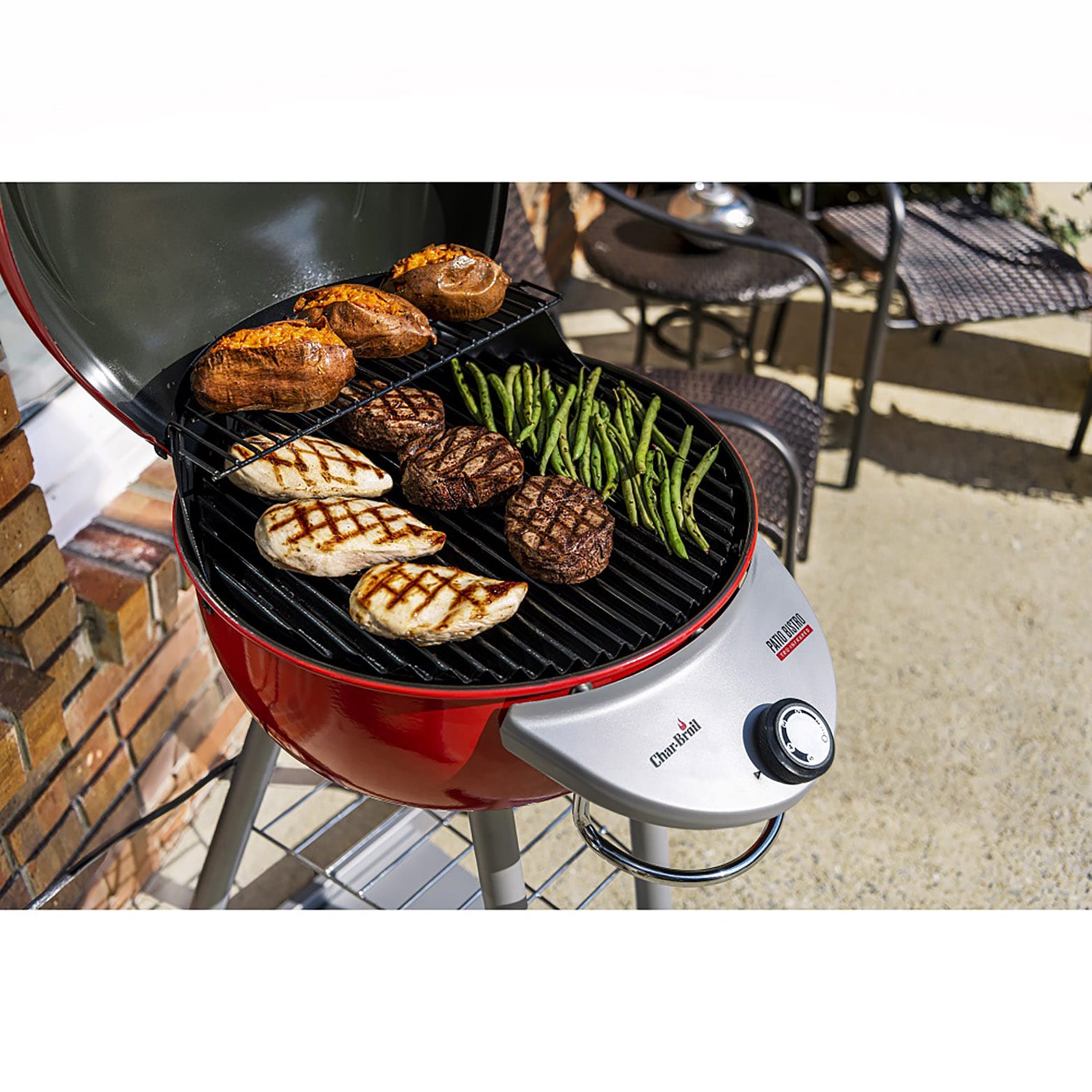 Char Broil 1750 Watt Red Infrared Electric Grill at Lowes