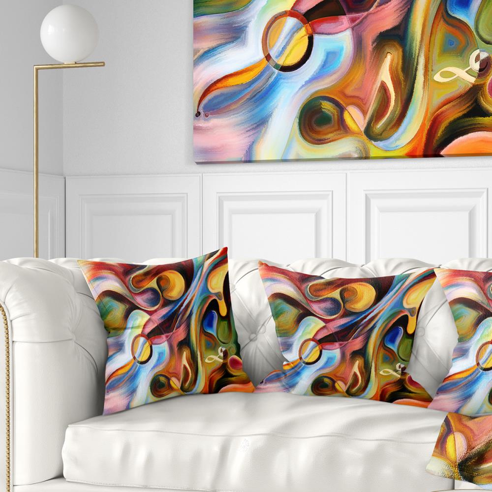 Designart CU6261-16-16 16-in x 16-in Yellow Indoor Decorative Pillow