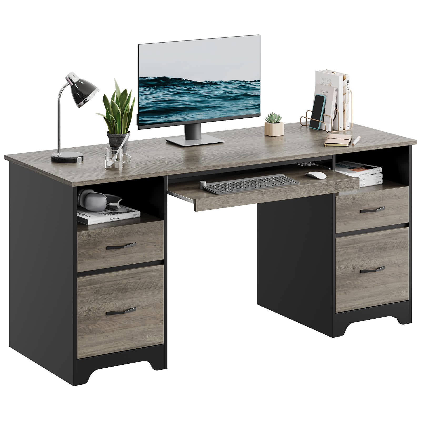 Bestier LOW-H104415L-GRW desks - View #4