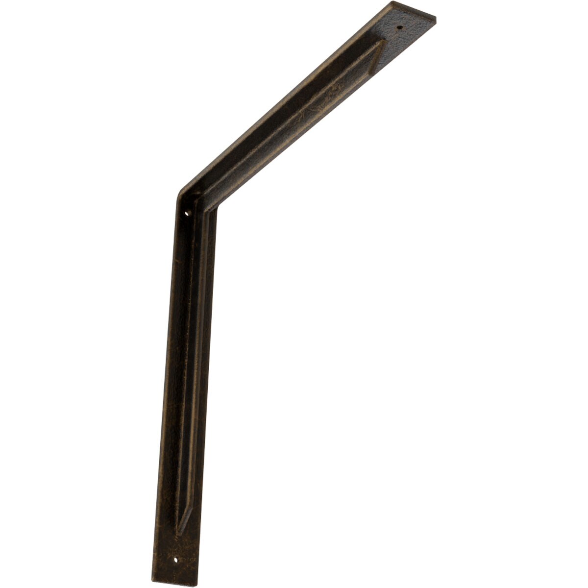 Ekena Millwork BKTM02X18X18STABS Stockport 18-in x 2-in x 18-in Antique brass Steel Mounting bracket