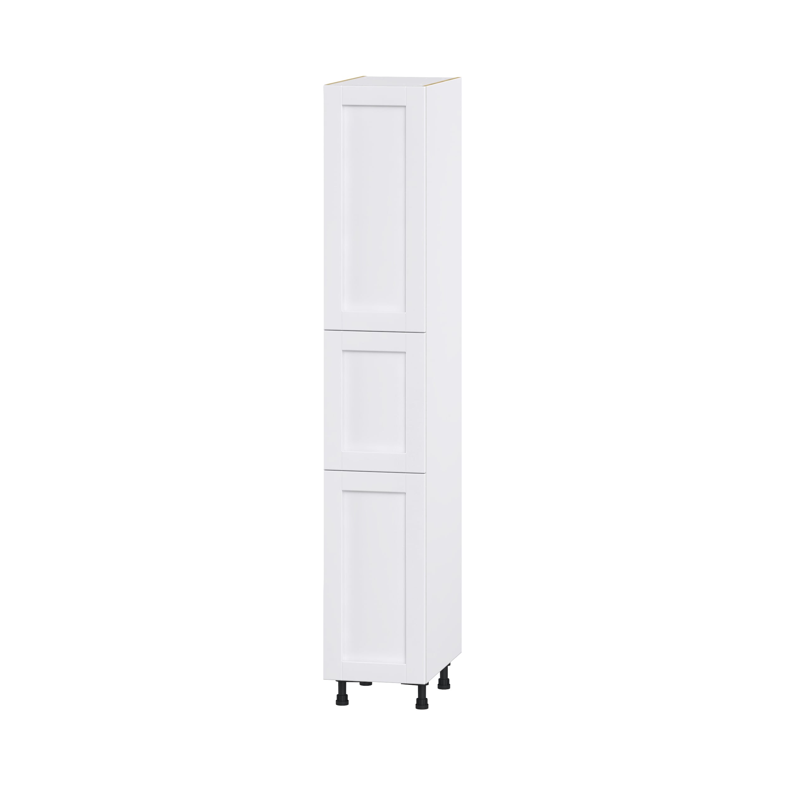 Hugo&Borg DST152489.5(L/R)-RM Rosemont 15-in W x 89.5-in H x 24-in D Glacier White Pantry Fully assembled Cabinet (Flat Panel Shaker)