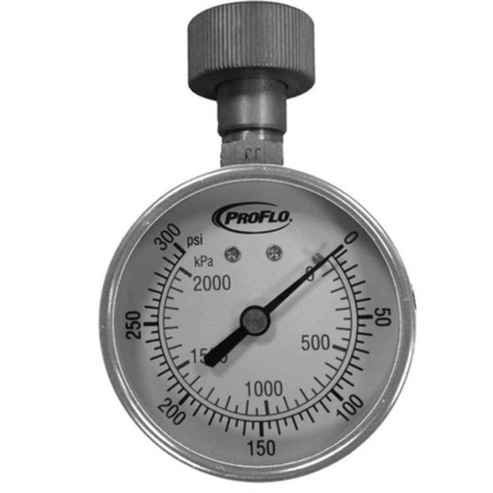 PROFLO PFWG300L 21/2 Inch Water Test Gauge 0300lb #PFWG300L
