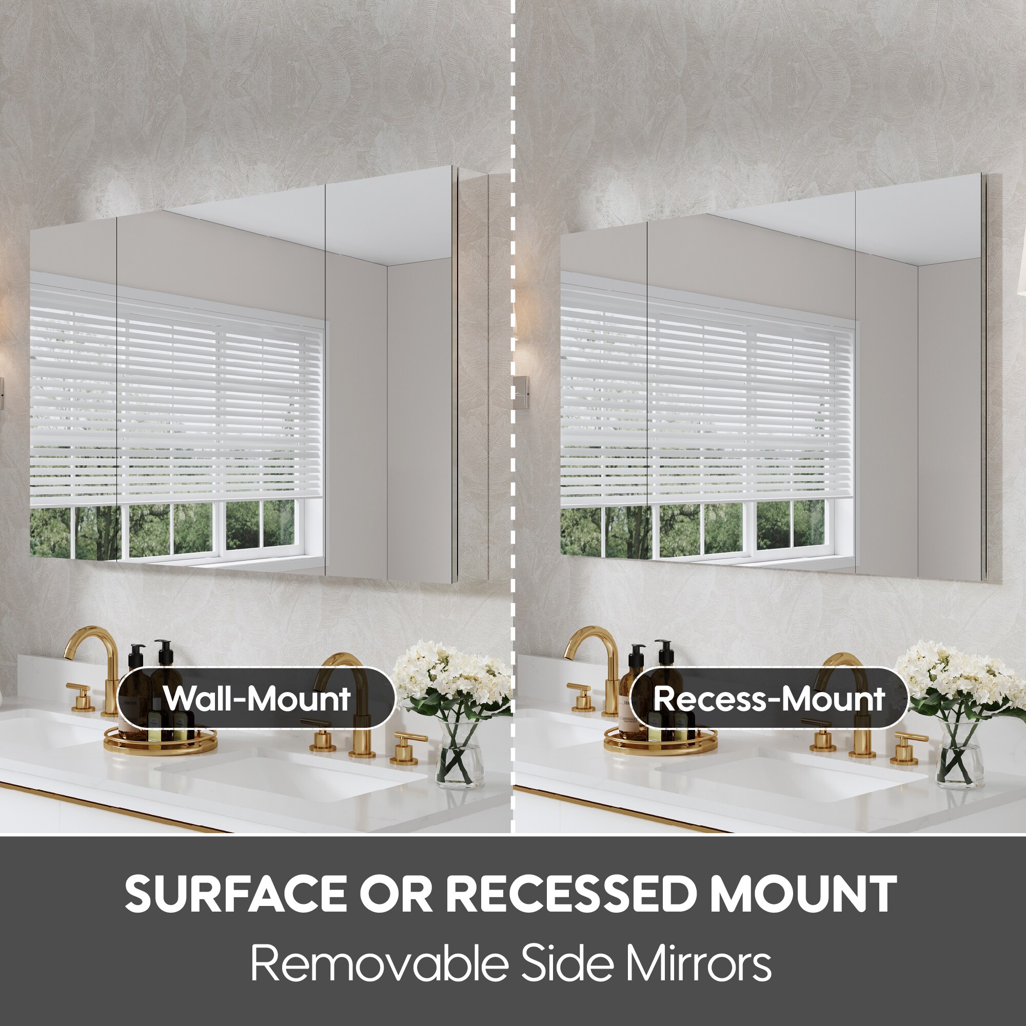 WELLFOR ROSATY24TYL Bathroom-Wall-Cabinets - View #9