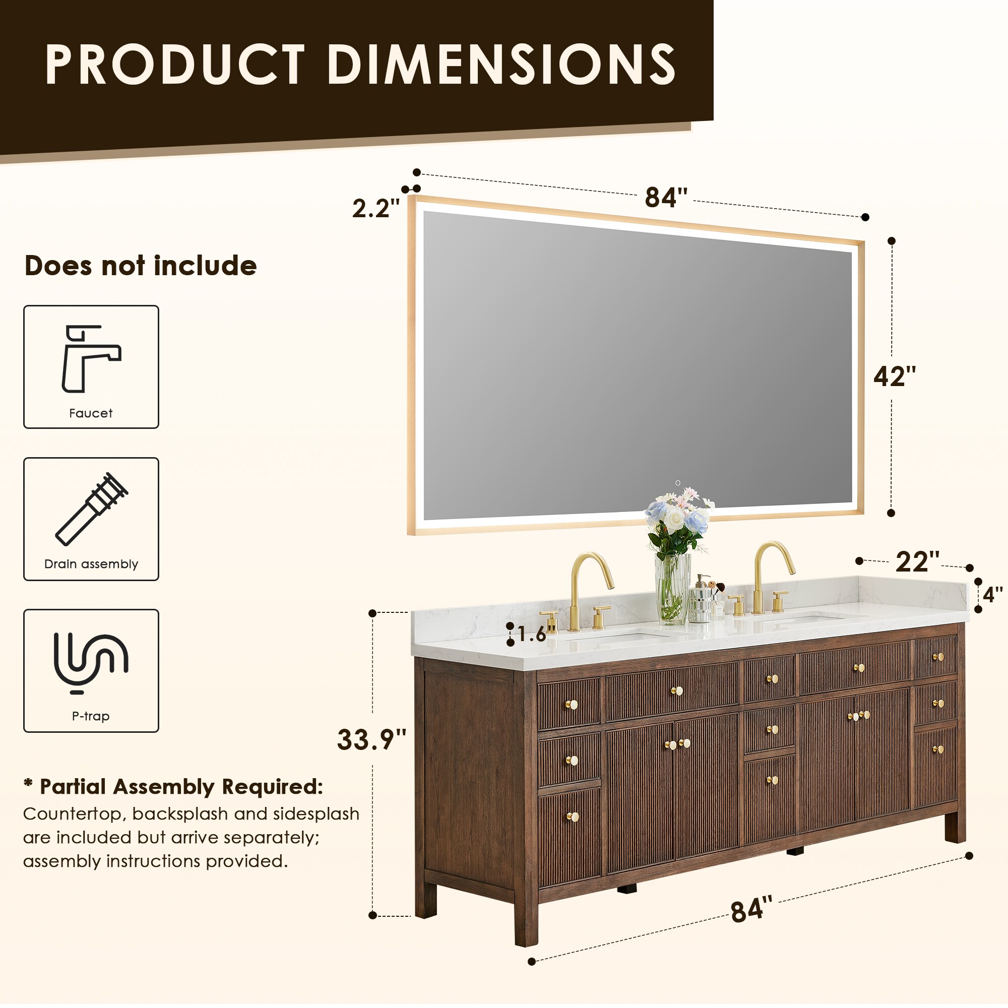 Altair 567084-BK-GW Bath-Vanity-Combo - View #11