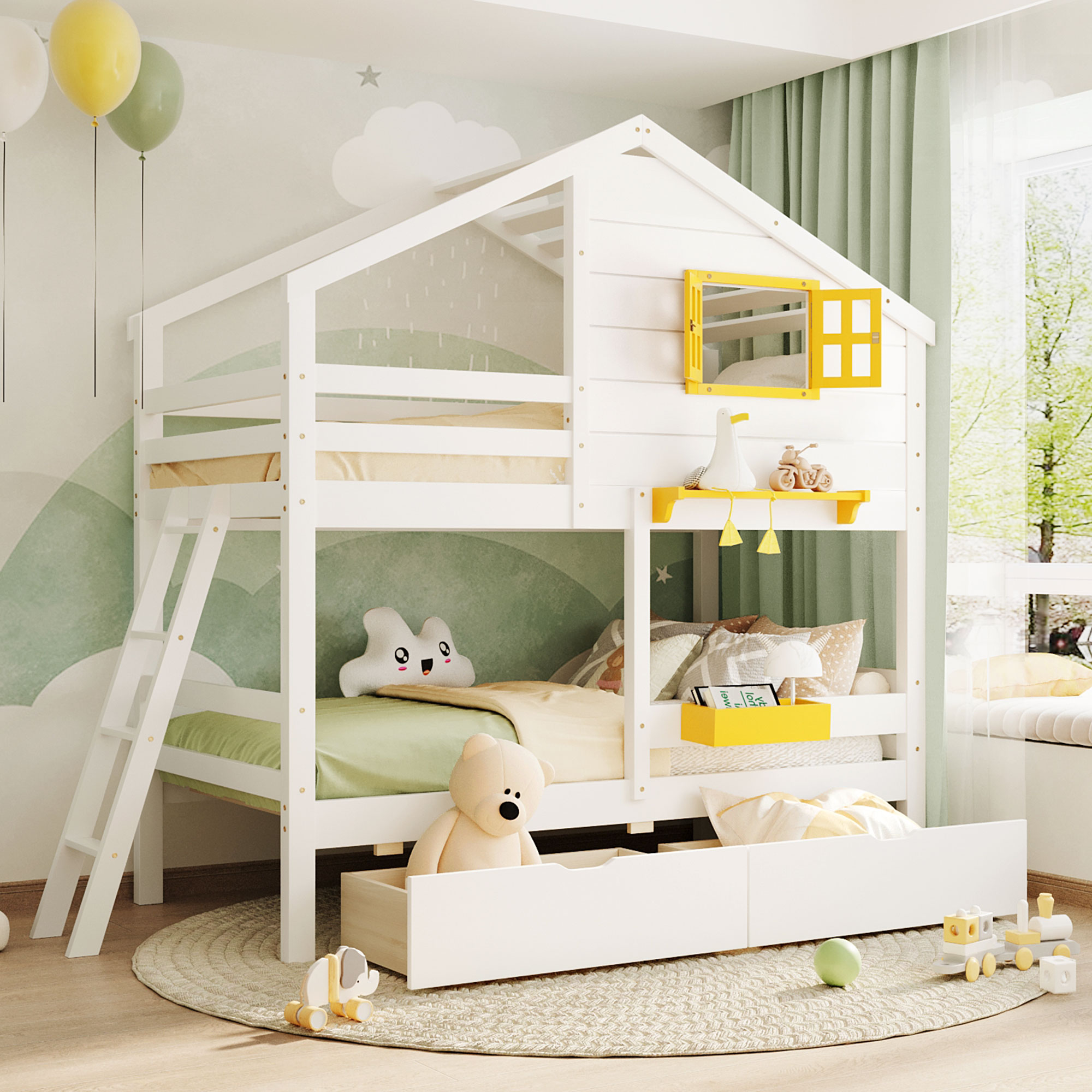 Qualler FSUBLK068K Bunk-Beds - View #2