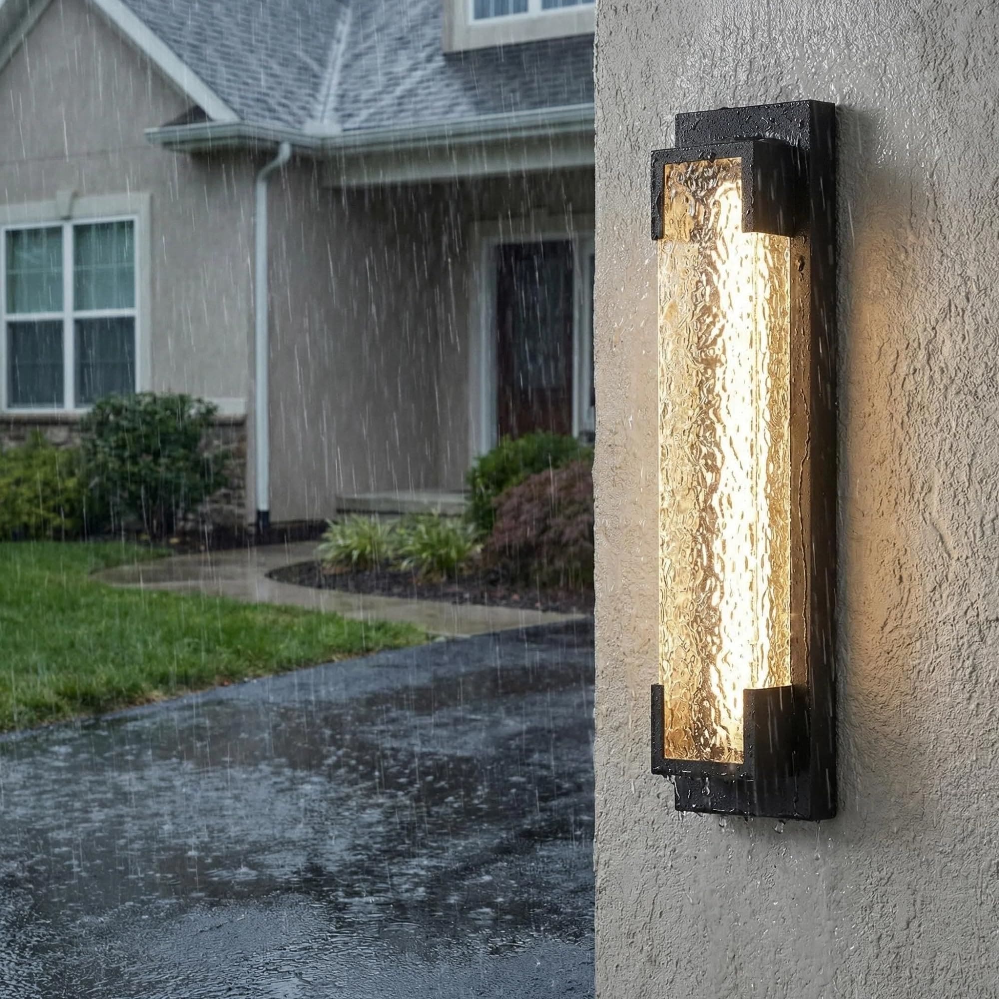 IUEST Large Outdoor Wall Light Modern LED Waterproof Exterior Wall