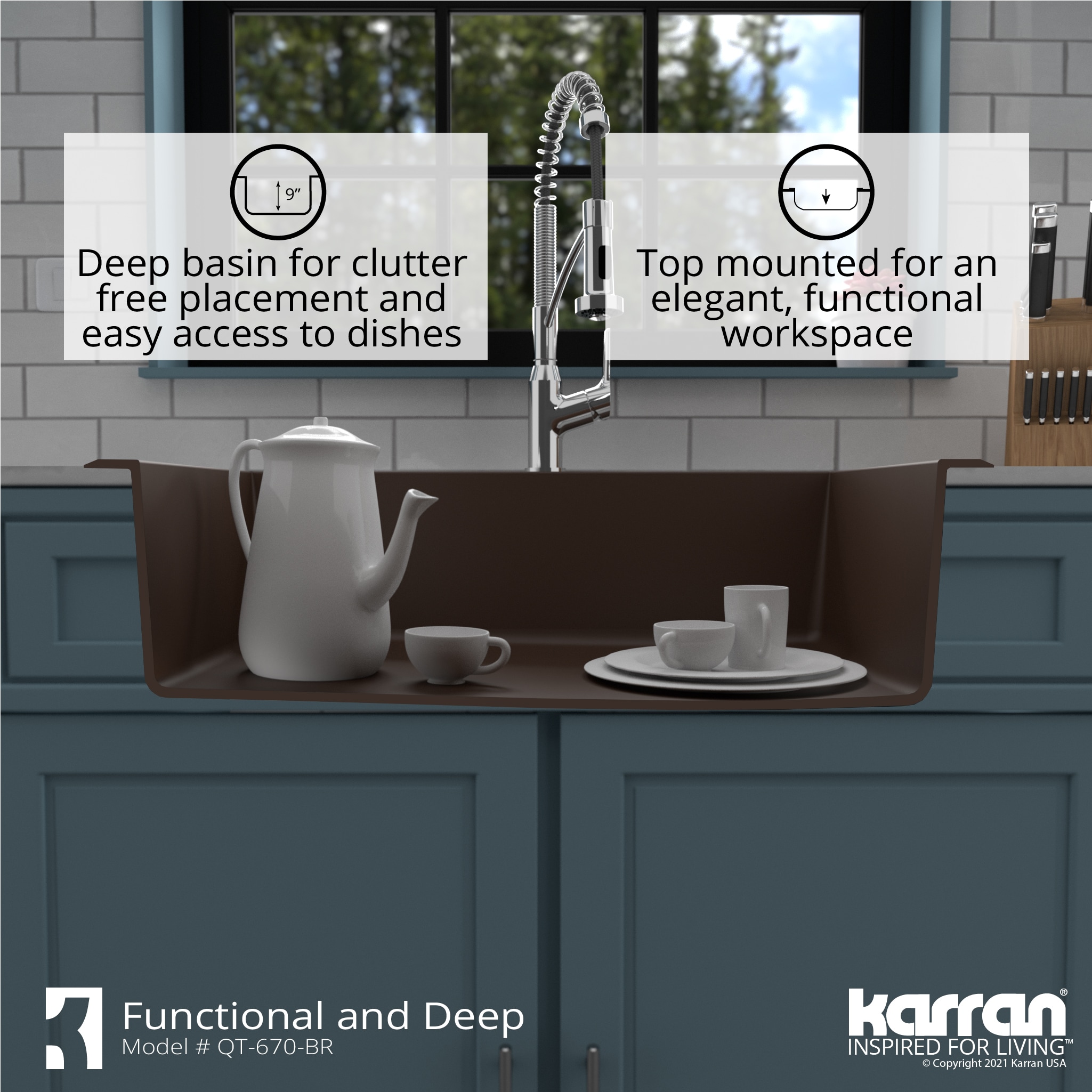 Karran QT-670-BR Kitchen-Sinks - View #9