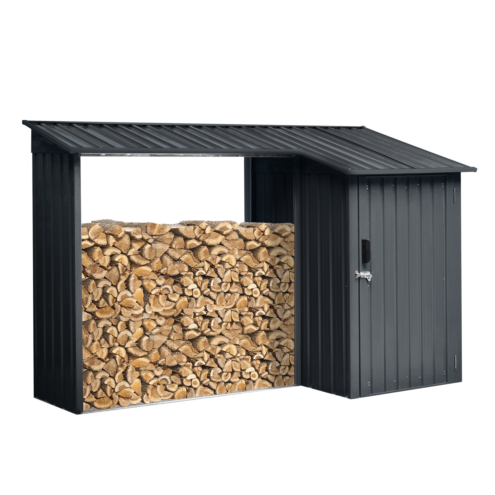 Maocao Hoom BH57424 8-ft x 3-ft Galvanized steel Storage Shed
